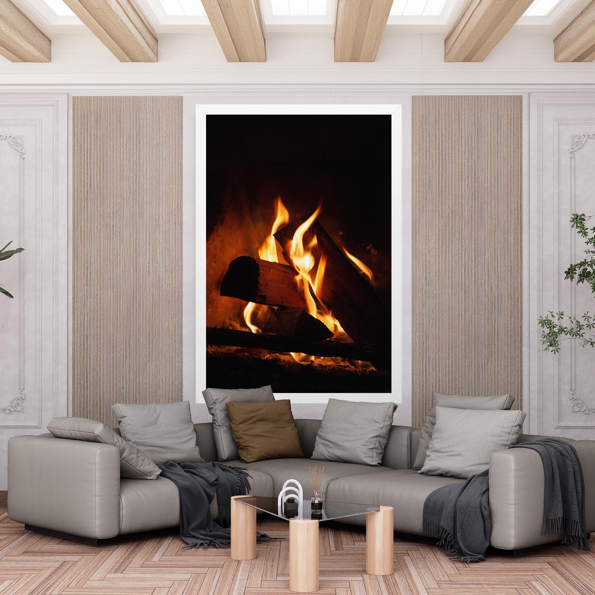 Tablou Canvas Fire Wood View mockup 6