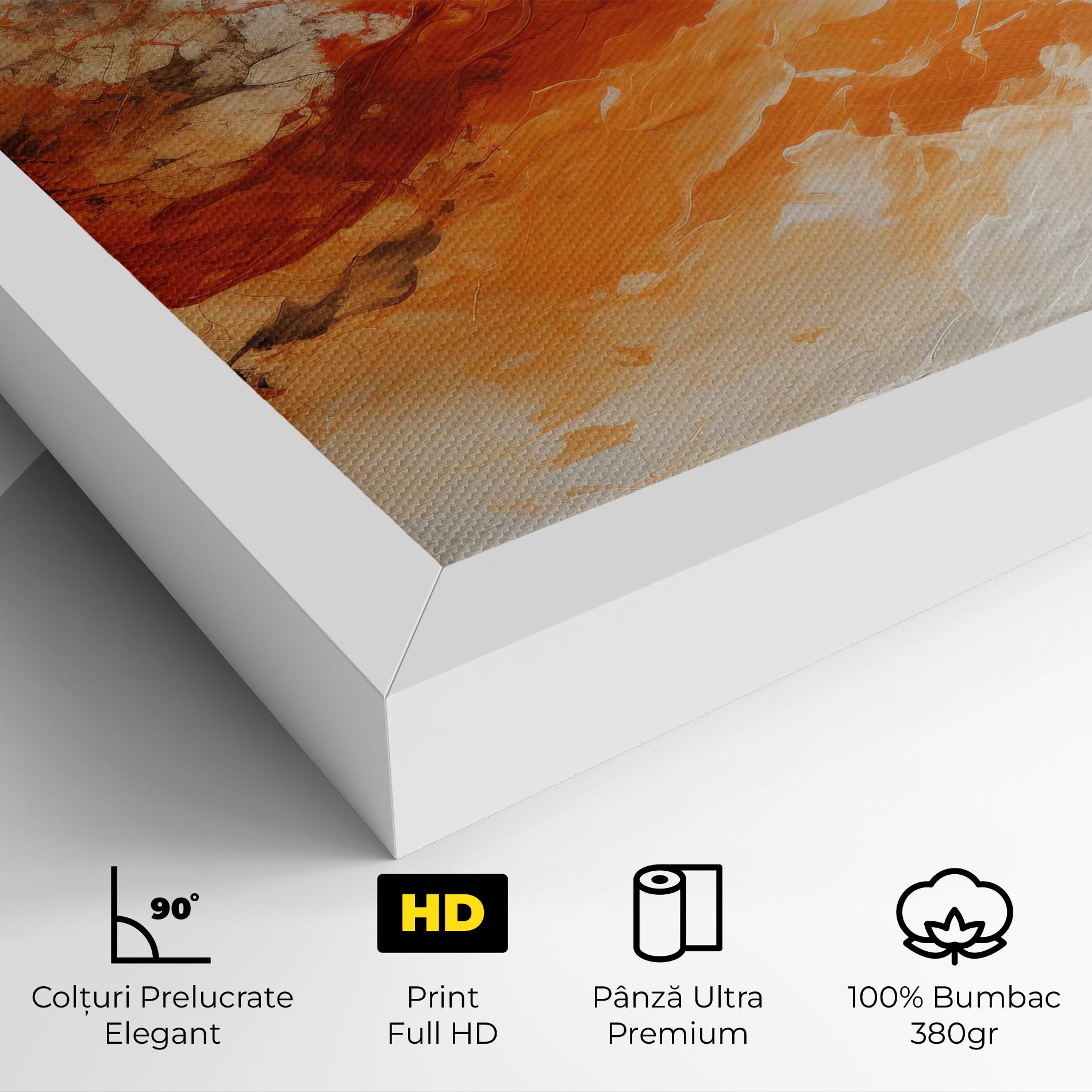 Tablou Canvas Abstract Fire Painting mockup 4