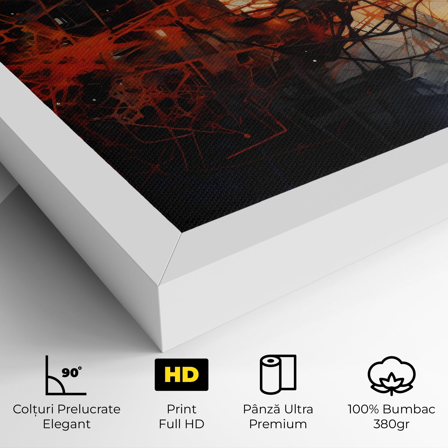 Tablou Canvas Abstract Fire Style mockup 4