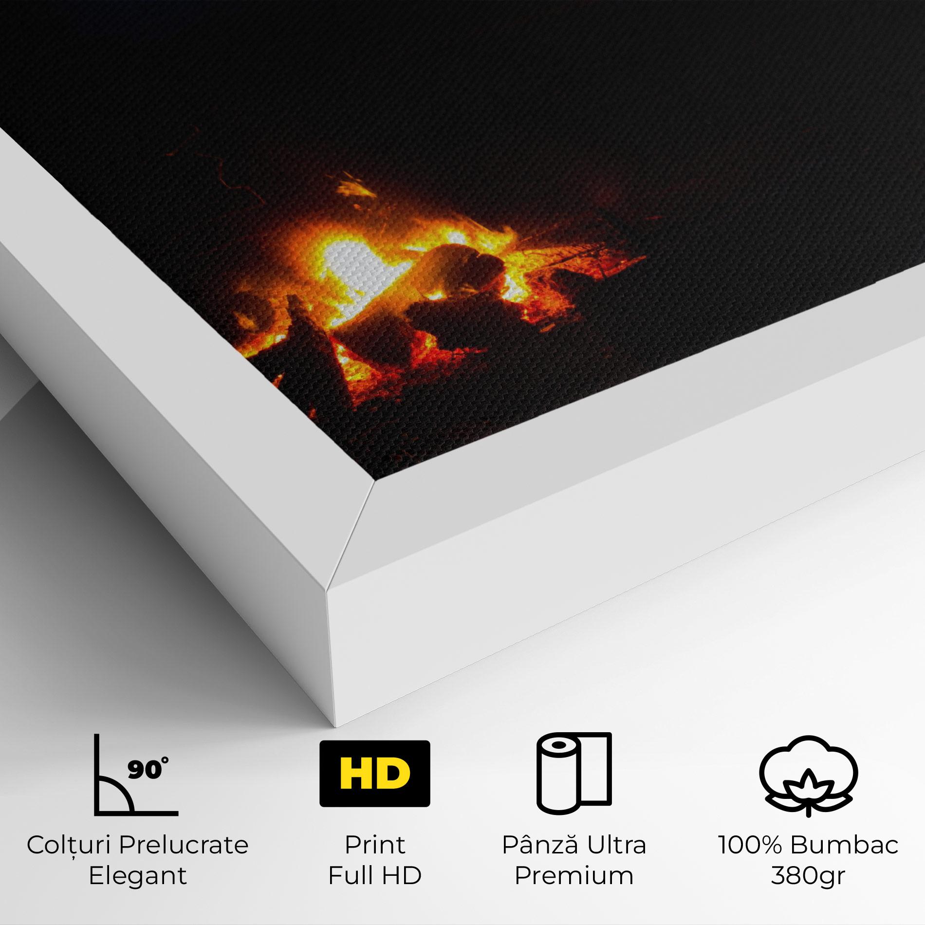 Tablou Canvas Beautiful Fire View mockup 4
