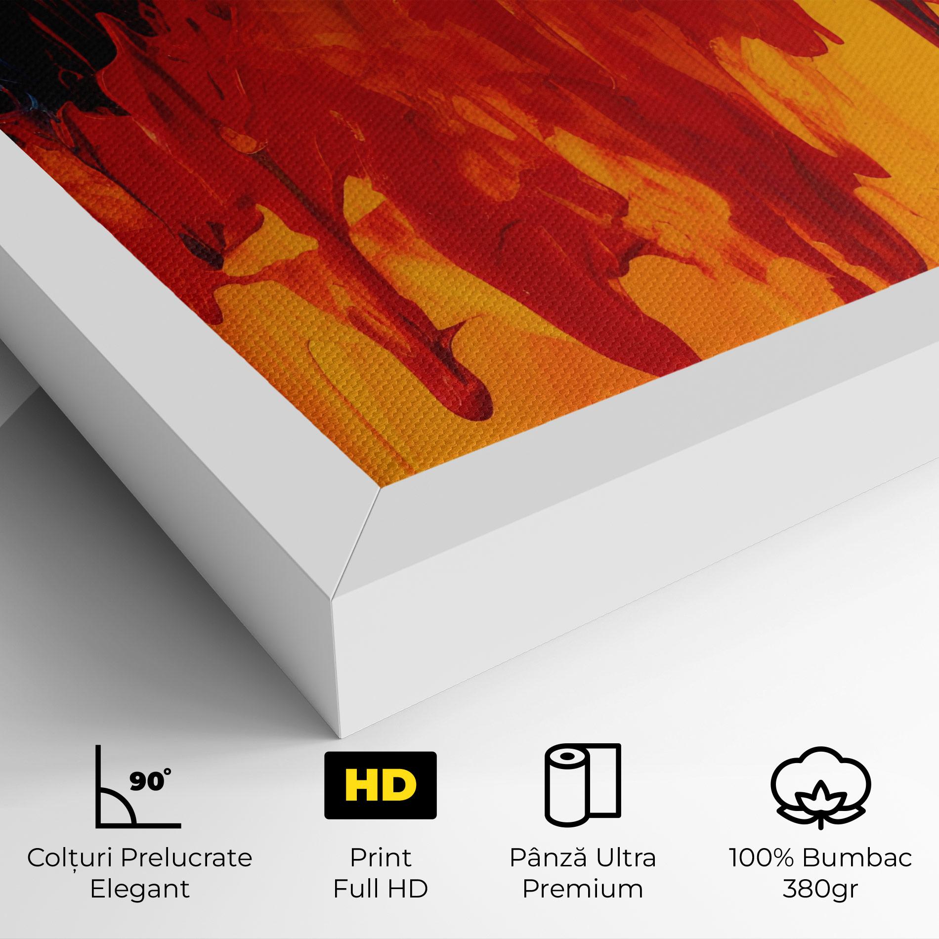 Tablou Canvas Colorful Fire Art mockup 4