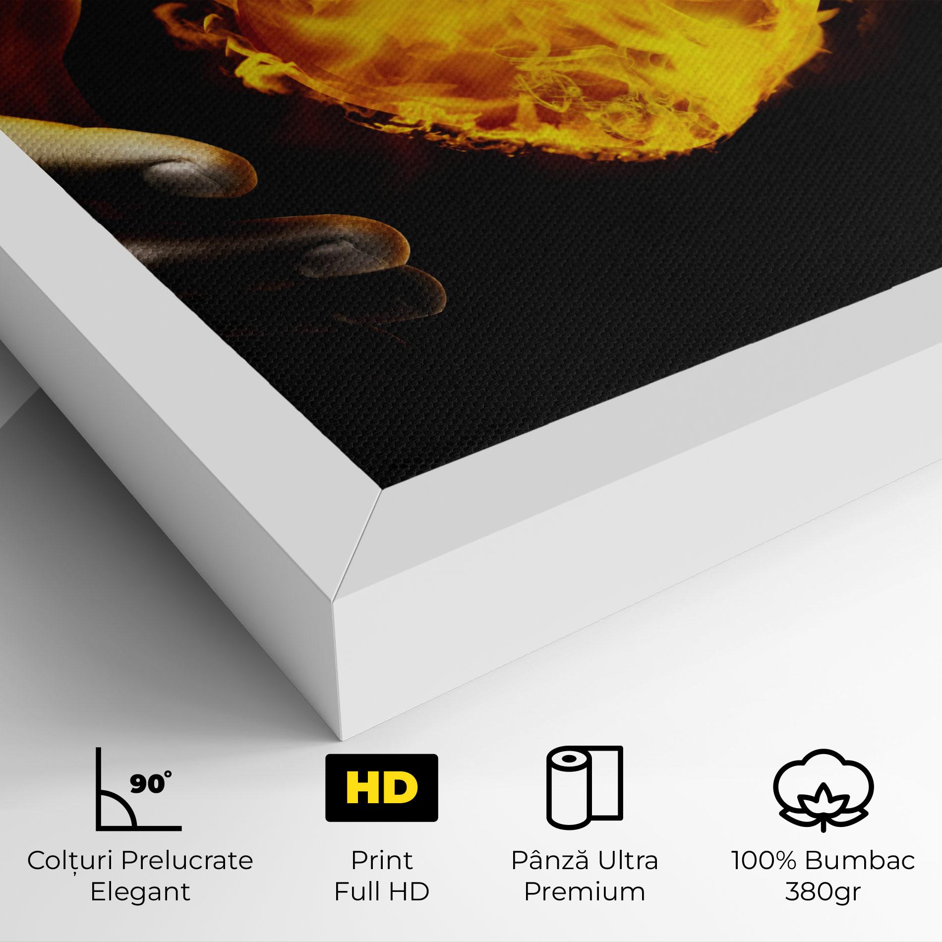 Tablou Canvas Fire Heart mockup 4