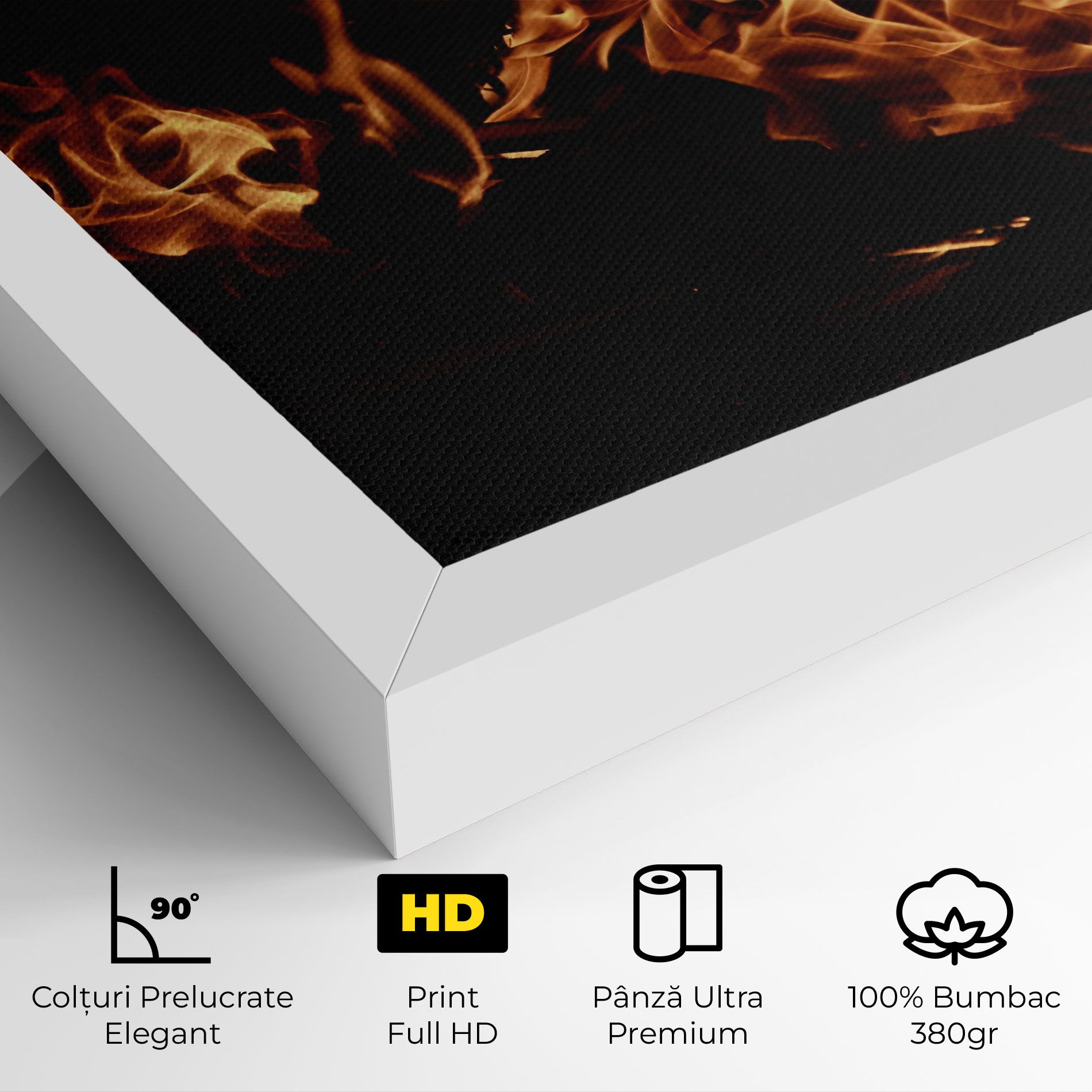 Fire On Black mockup 4