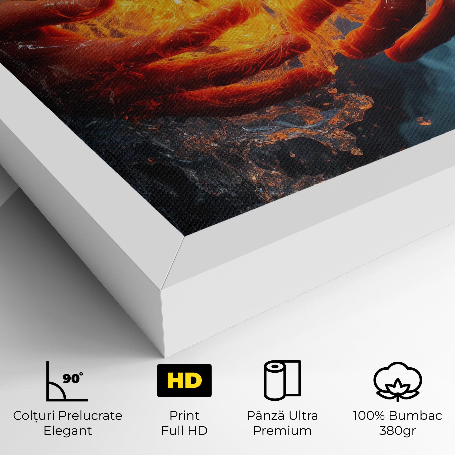 Tablou Canvas Fire Water mockup 4
