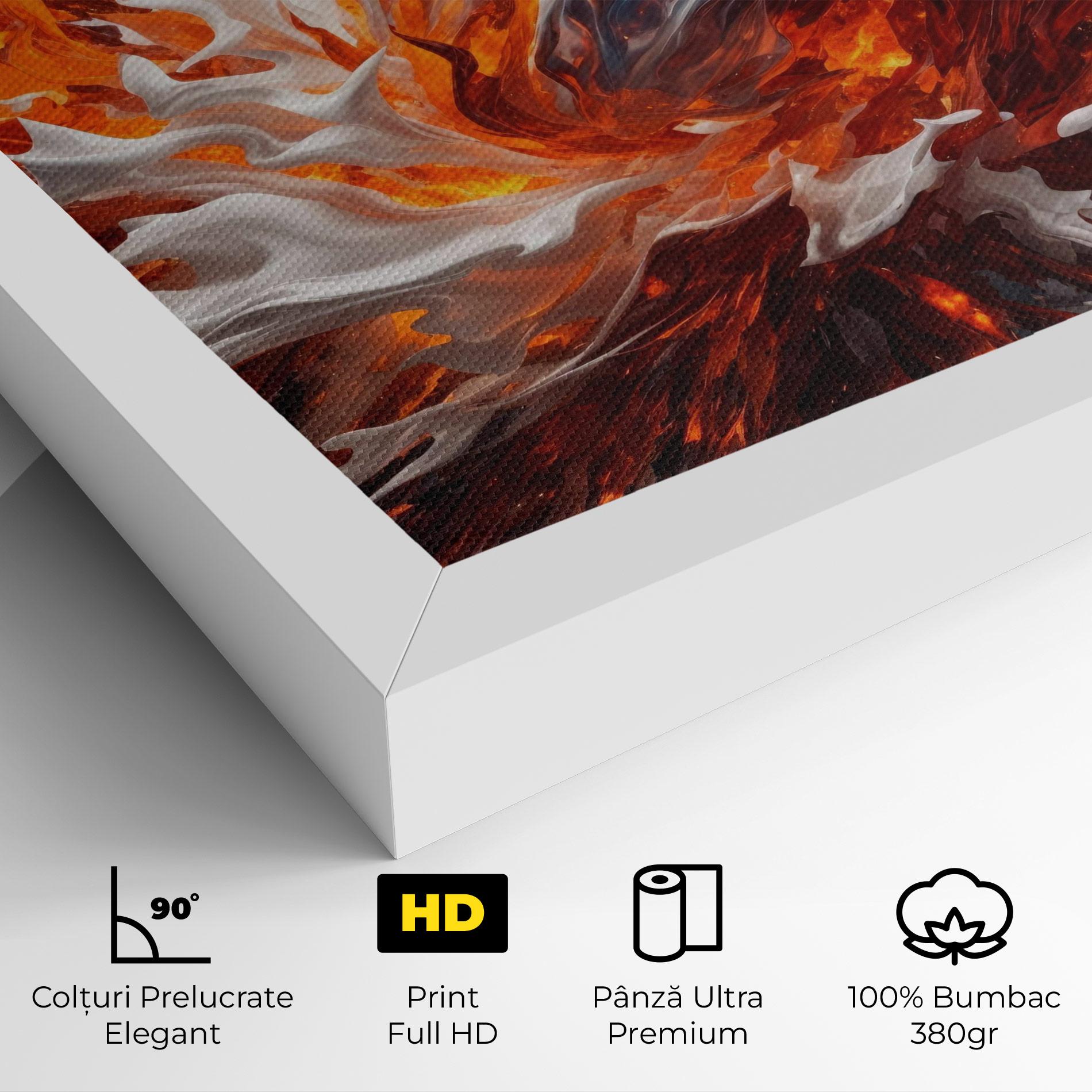 Tablou Canvas Flame Rase mockup 4