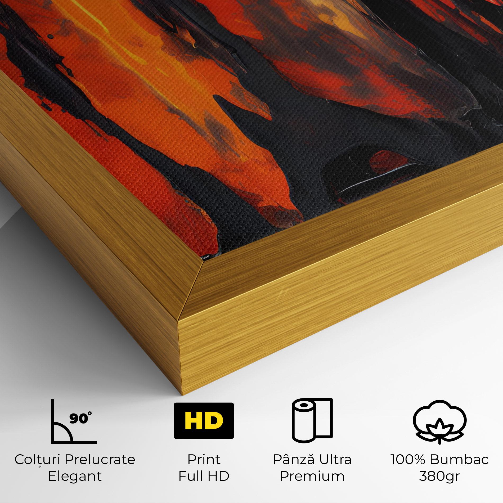 Tablou Canvas Abstract Fire Art mockup 4