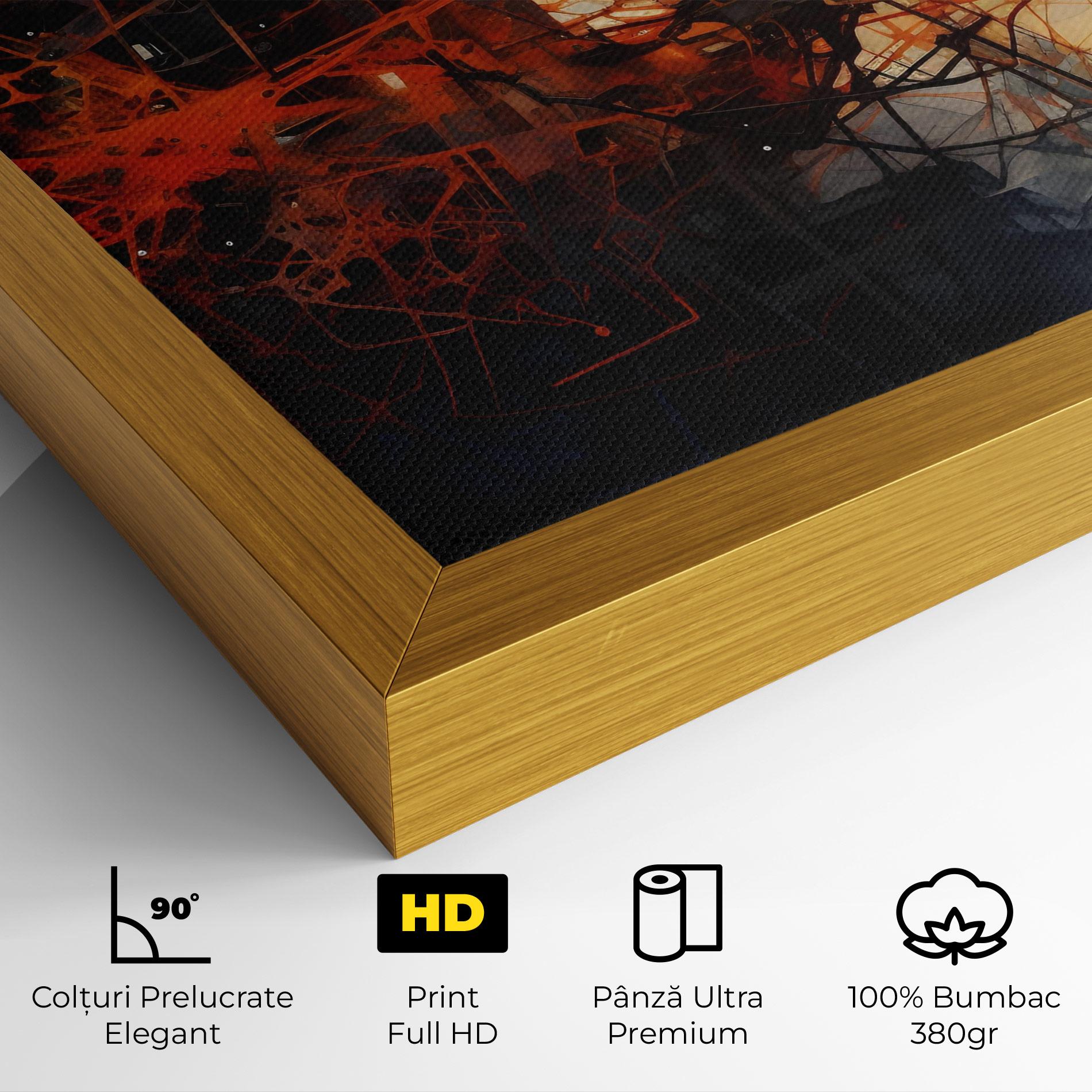Tablou Canvas Abstract Fire Style mockup 4