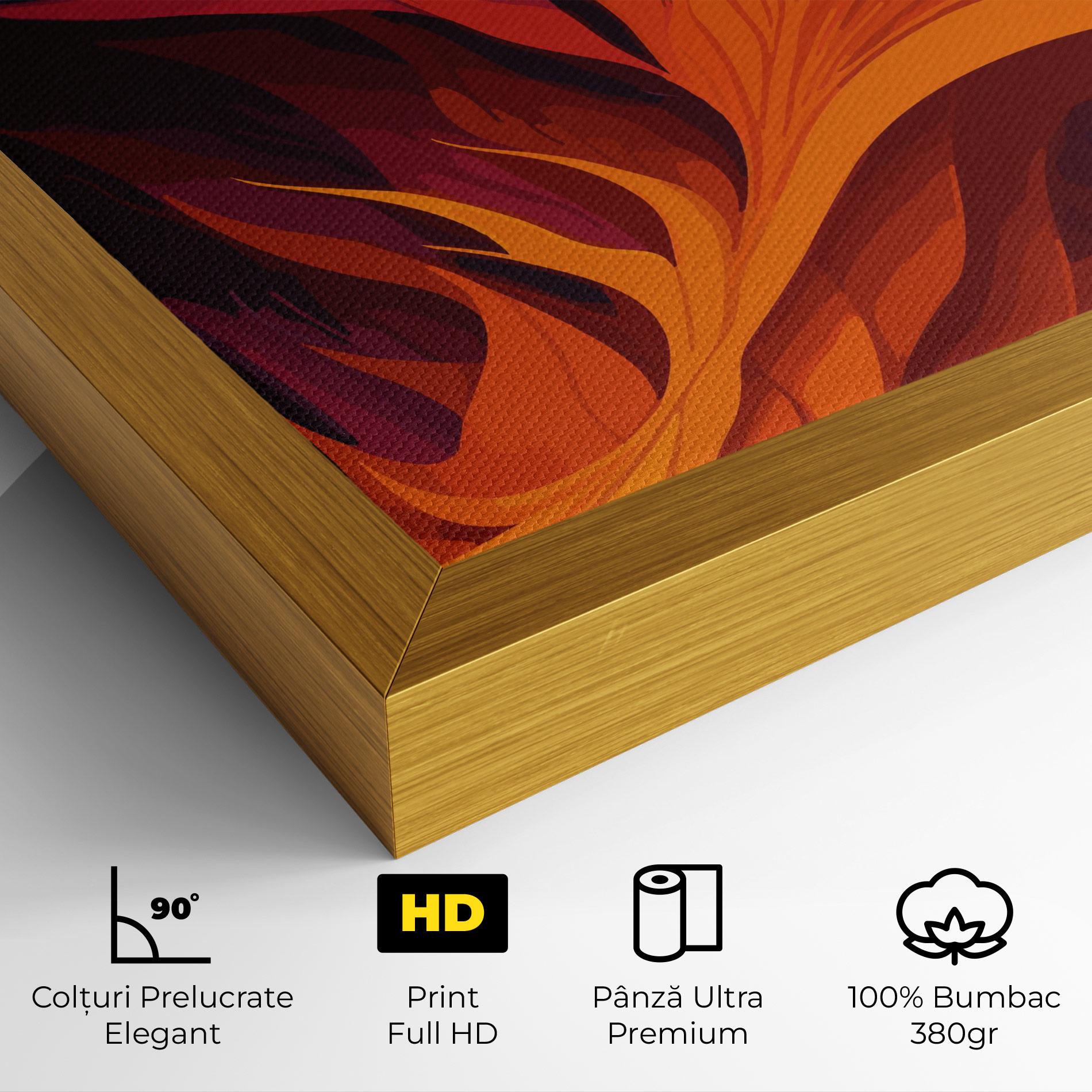 Tablou Canvas Artistic Fire mockup 4