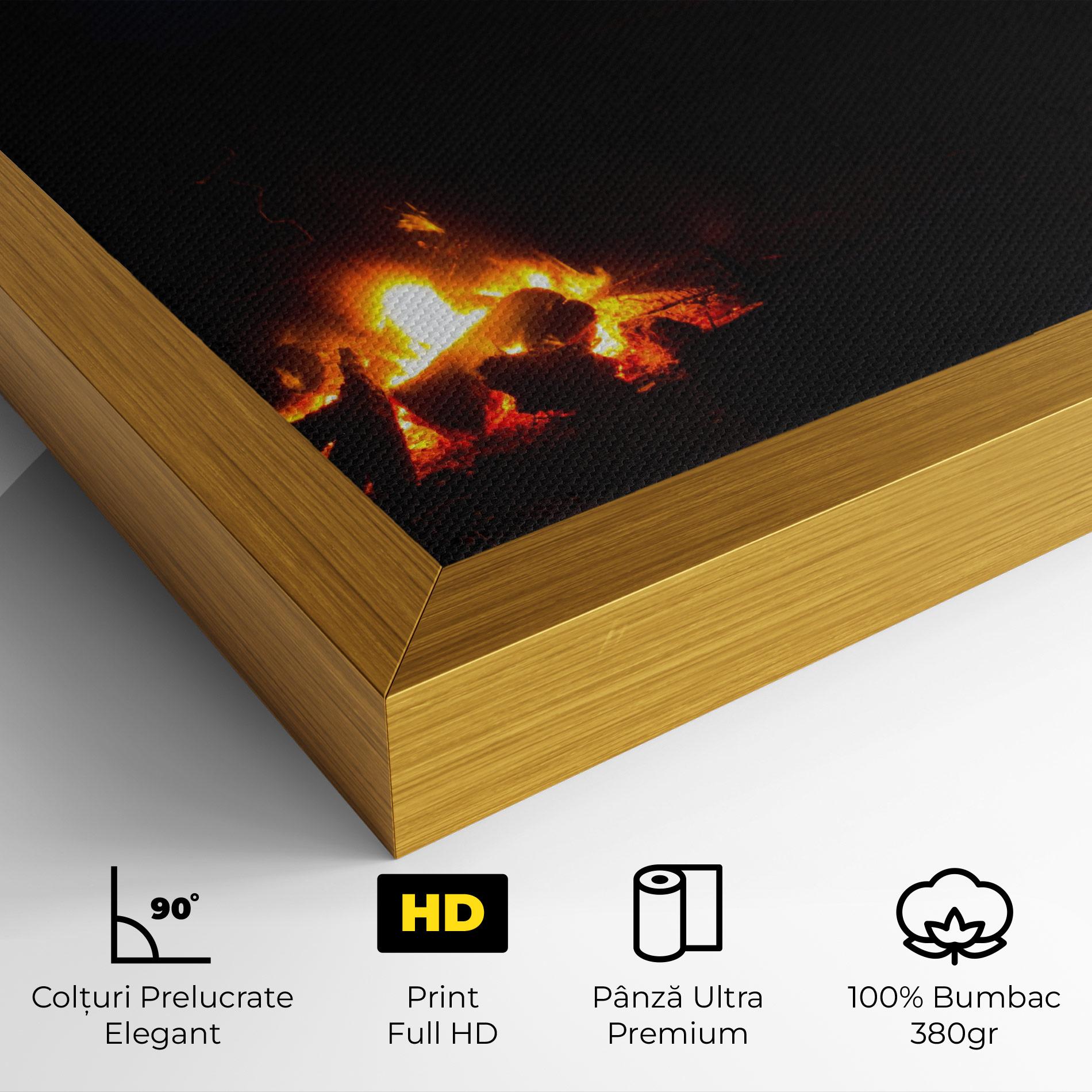 Tablou Canvas Beautiful Fire View mockup 4