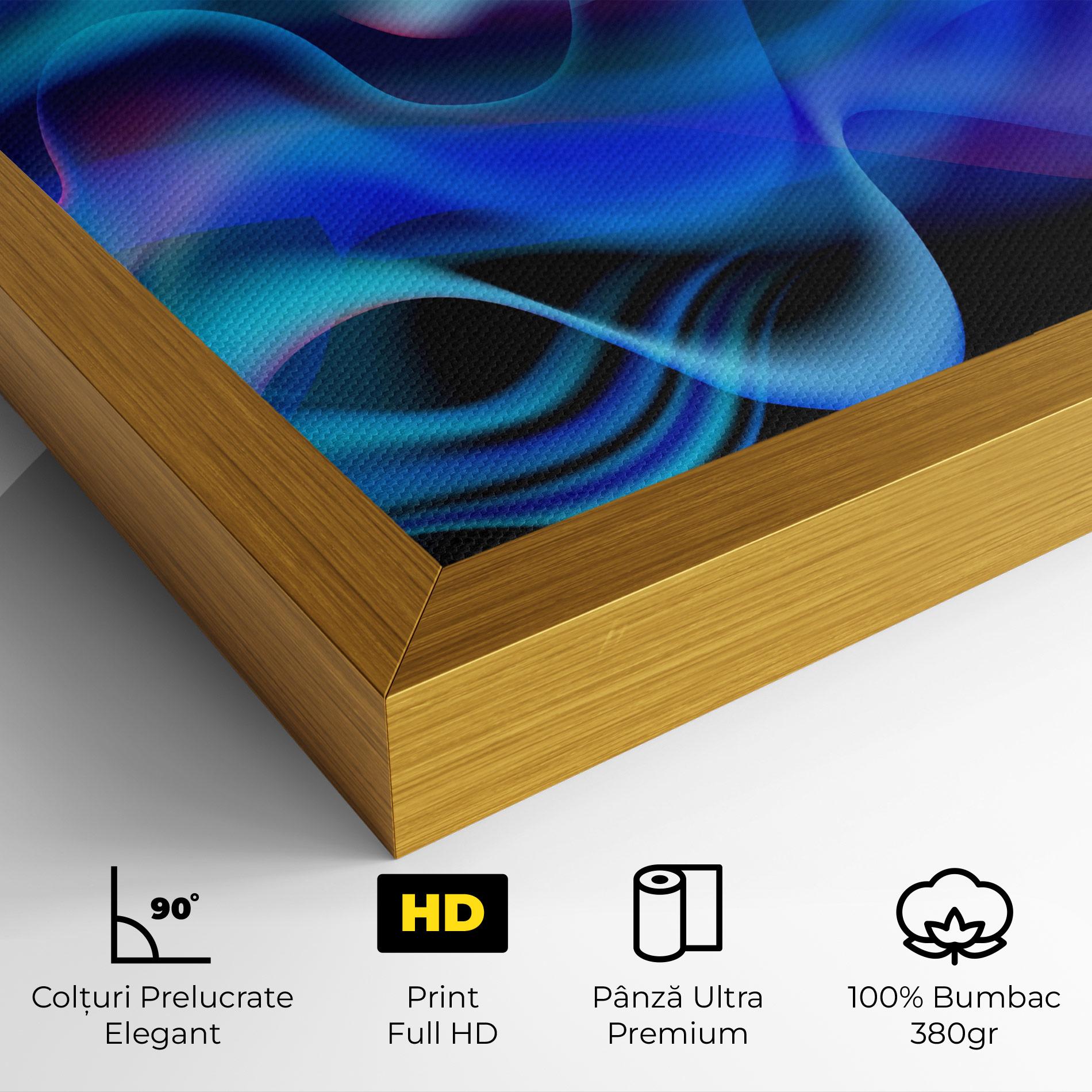 Tablou Canvas Blue Fire mockup 4