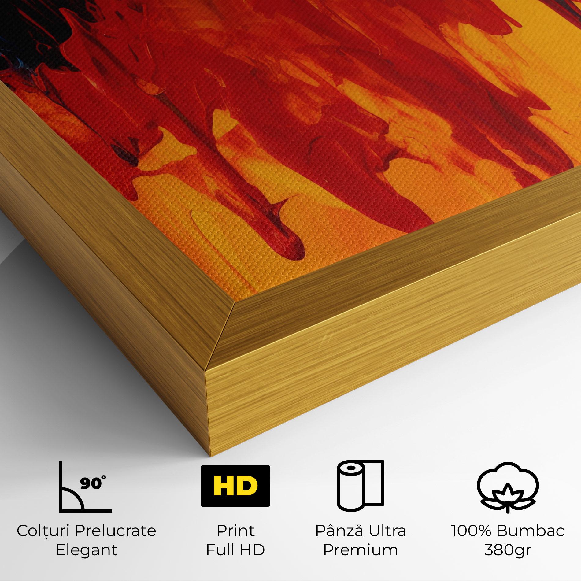 Tablou Canvas Colorful Fire Art mockup 4