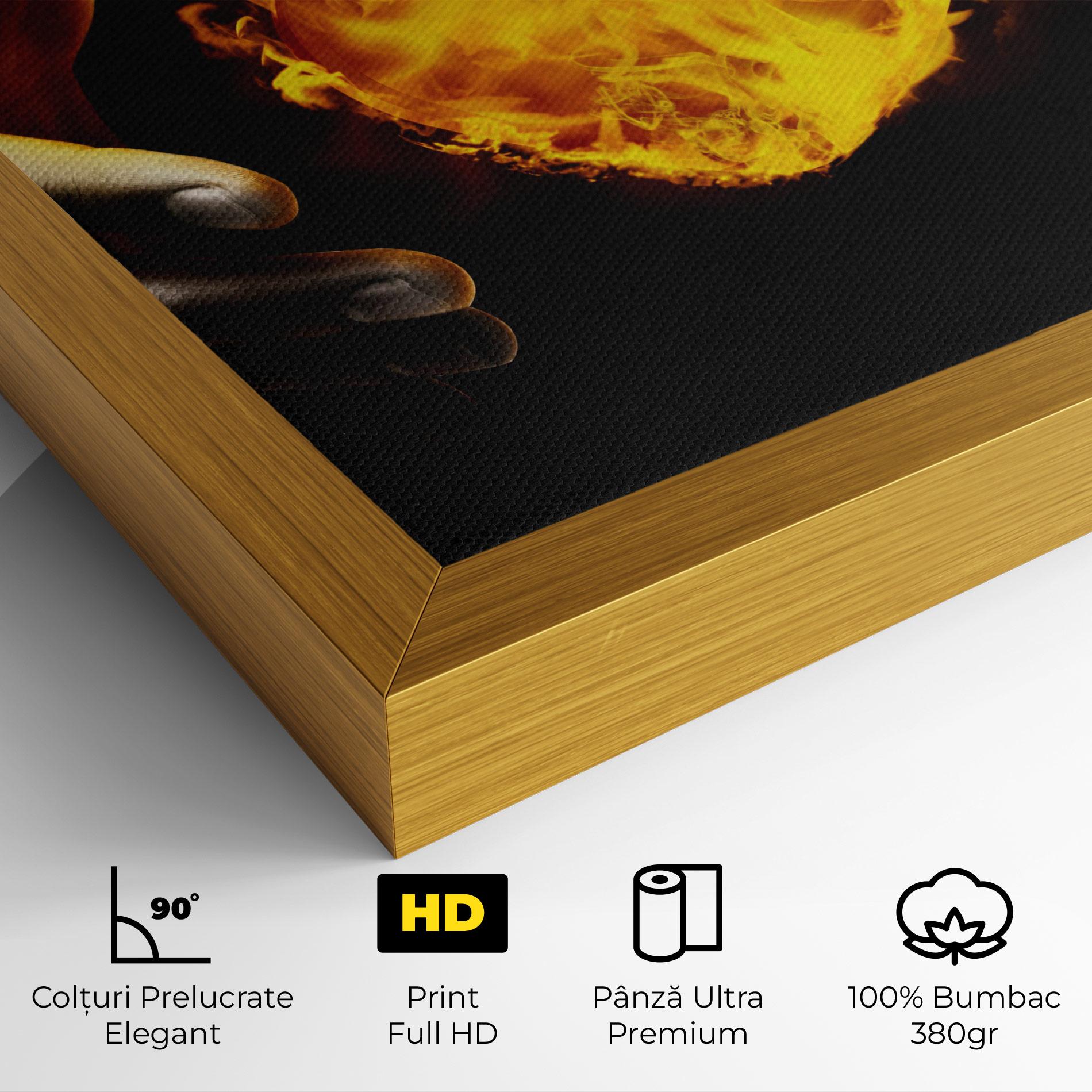 Tablou Canvas Fire Heart mockup 4