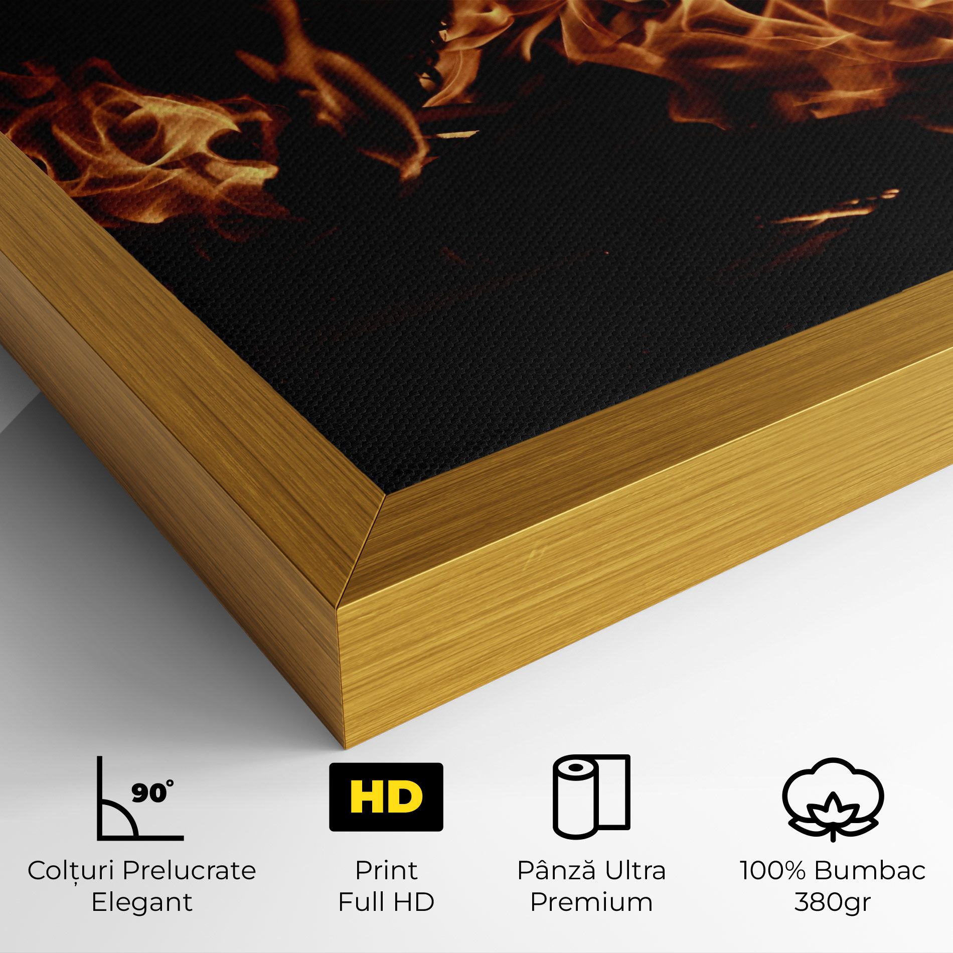 Fire On Black mockup 4