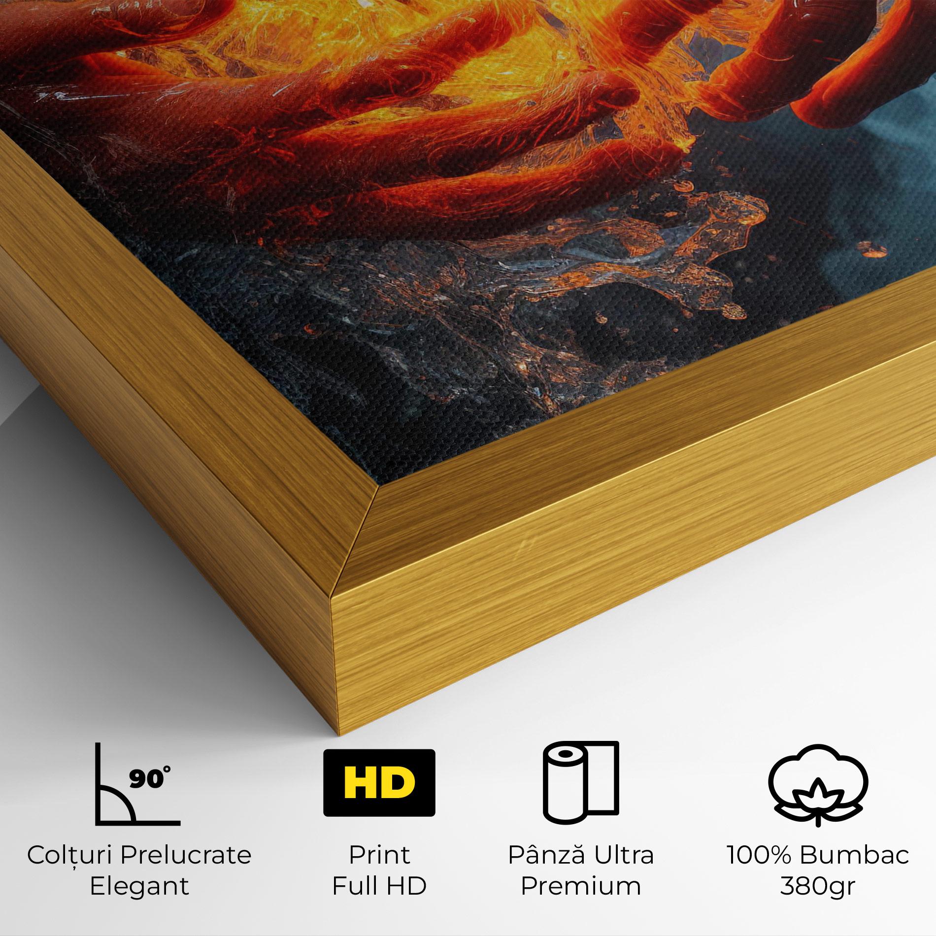 Tablou Canvas Fire Water mockup 4