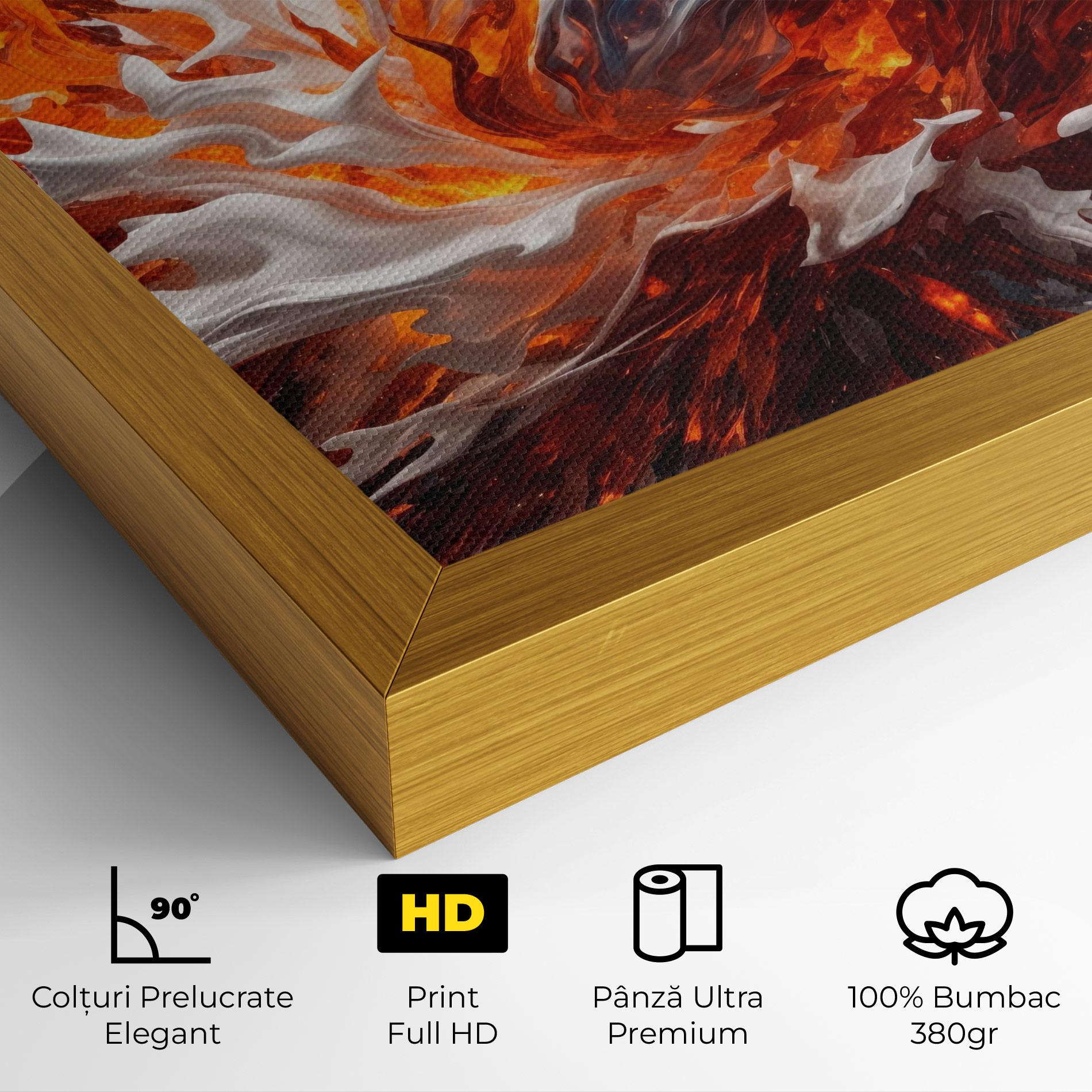 Tablou Canvas Flame Rase mockup 4