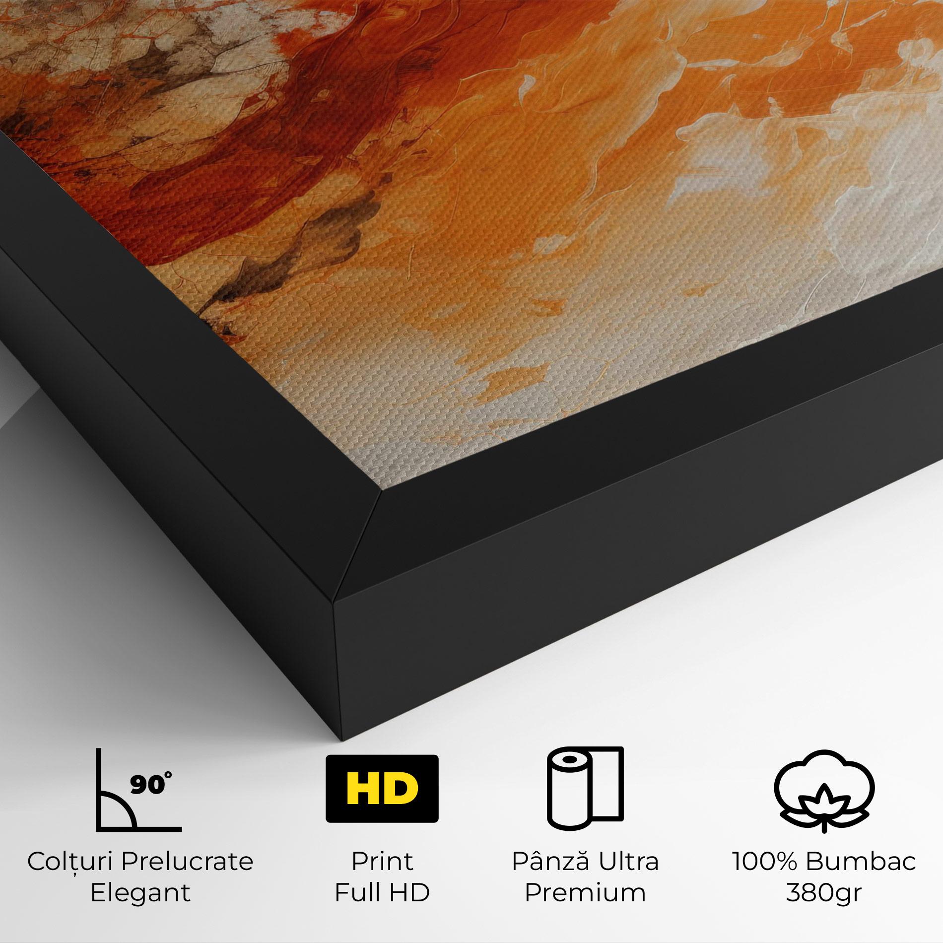 Tablou Canvas Abstract Fire Painting mockup 4