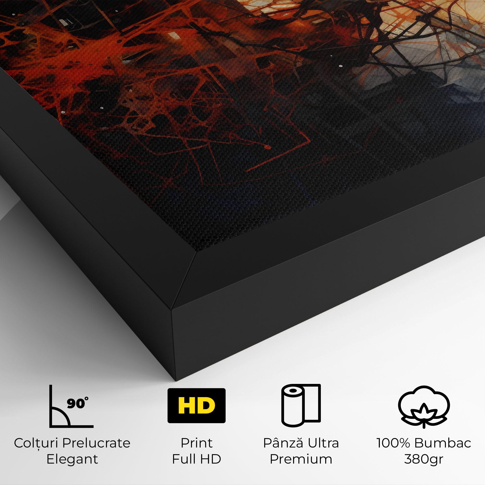 Tablou Canvas Abstract Fire Style mockup 4