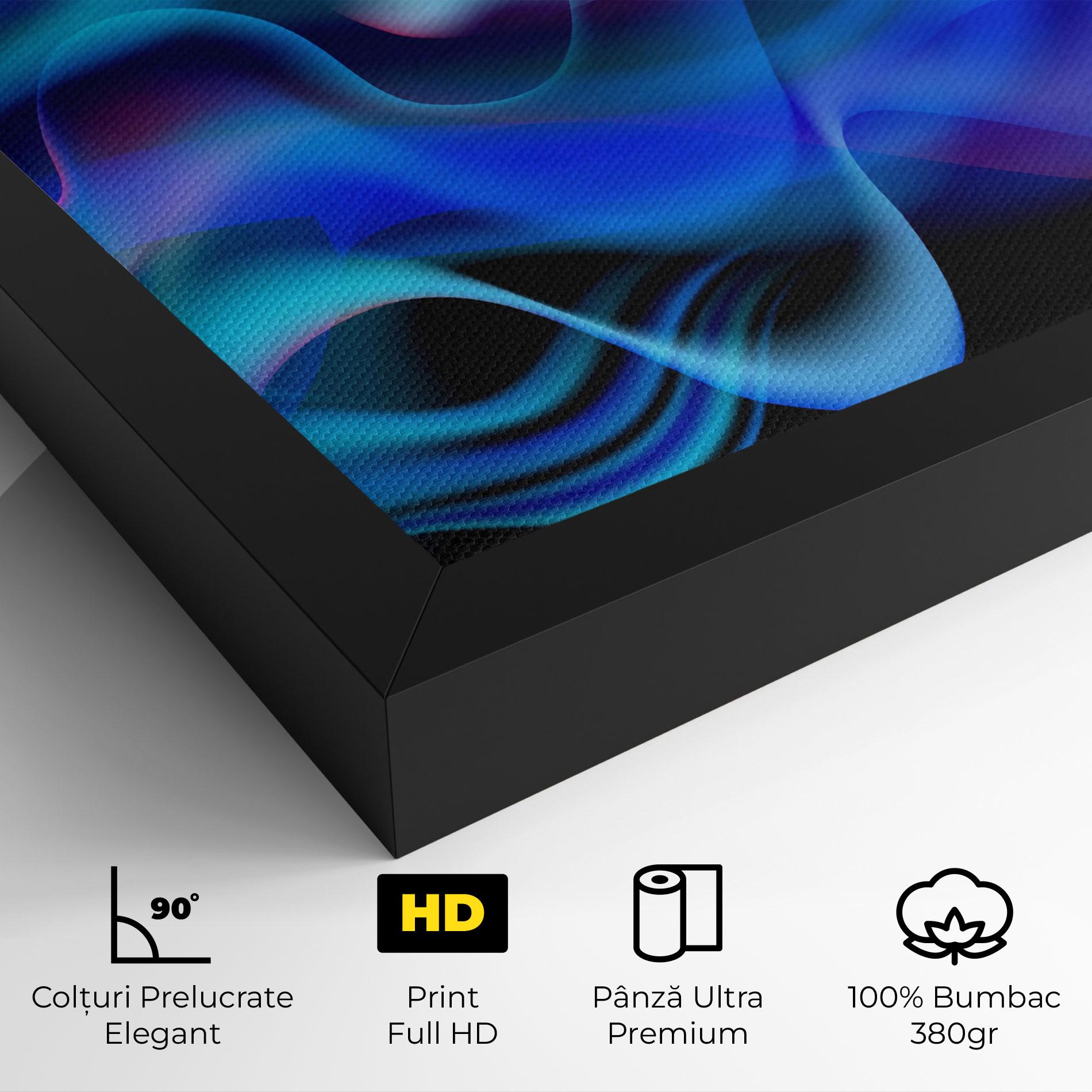 Tablou Canvas Blue Fire mockup 4