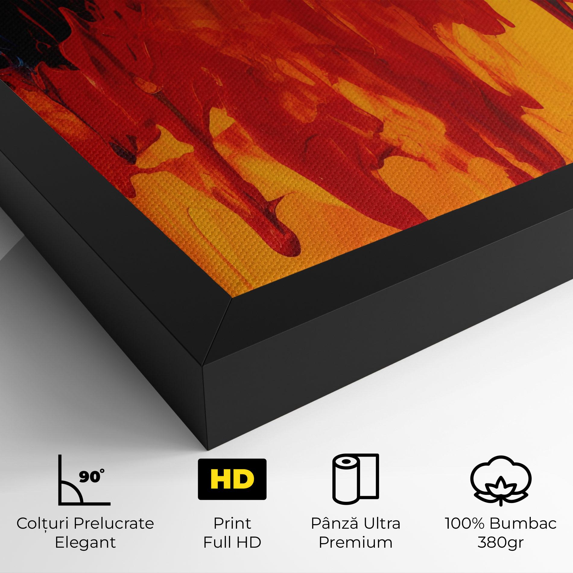 Tablou Canvas Colorful Fire Art mockup 4