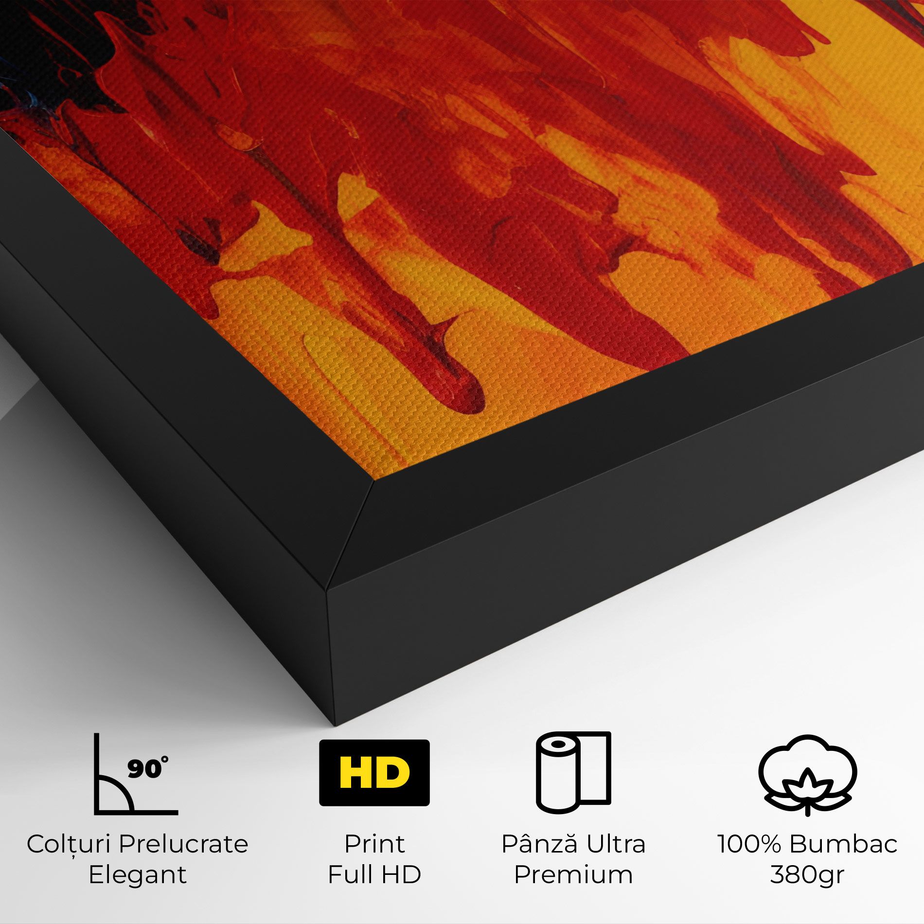 Colorful Fire Art mockup 4
