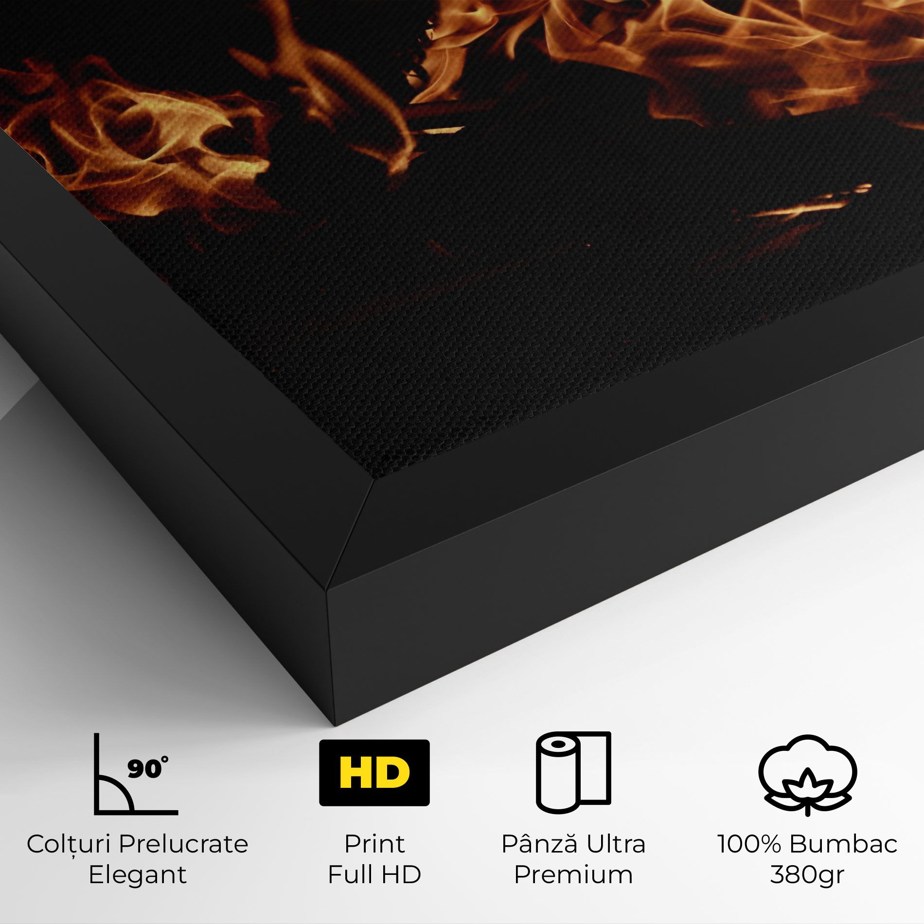 Fire On Black mockup 4