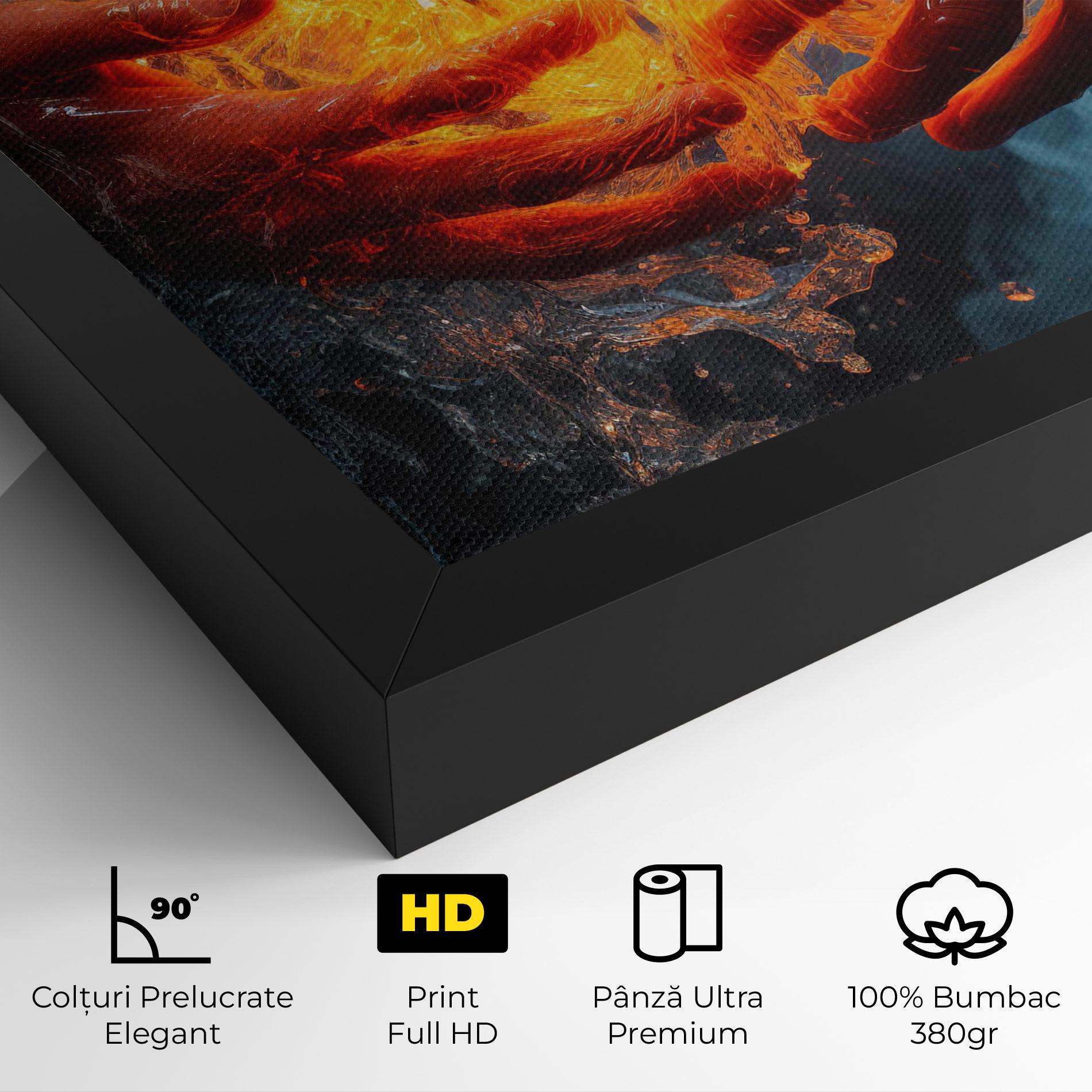 Tablou Canvas Fire Water mockup 4