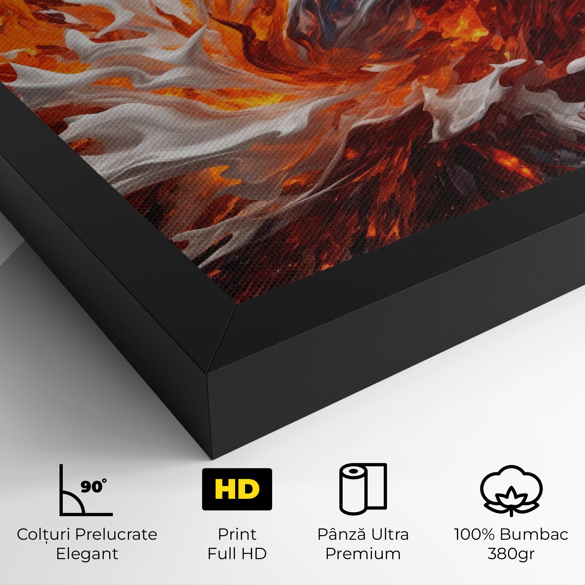 Tablou Canvas Flame Rase mockup 4
