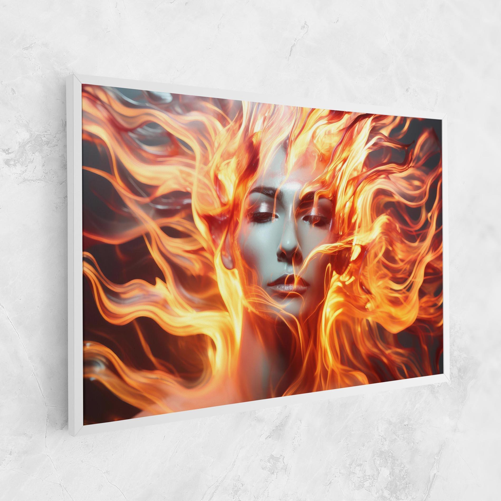 Tablou Canvas Fire Hair mockup 1