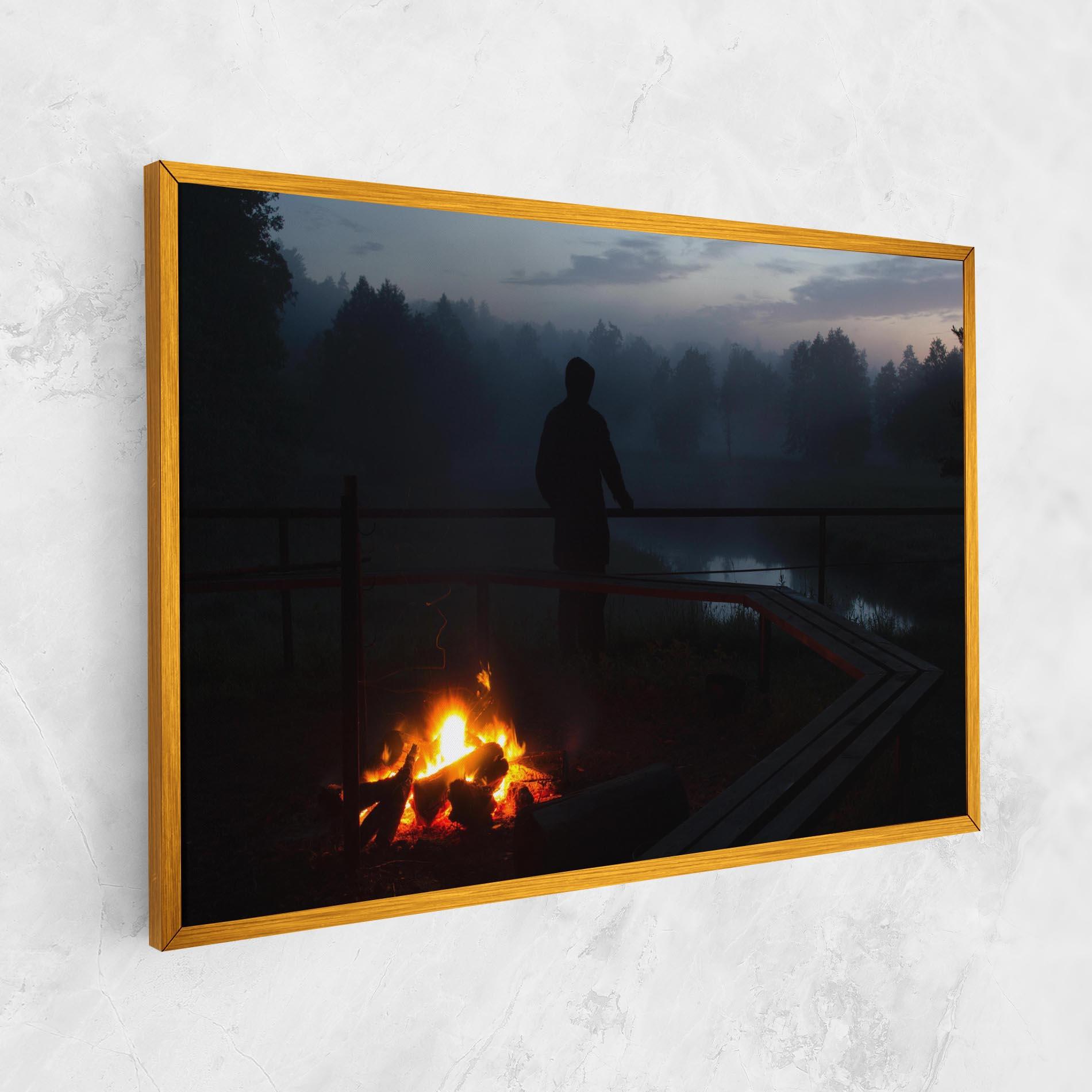 Tablou Canvas Beautiful Fire View mockup 1