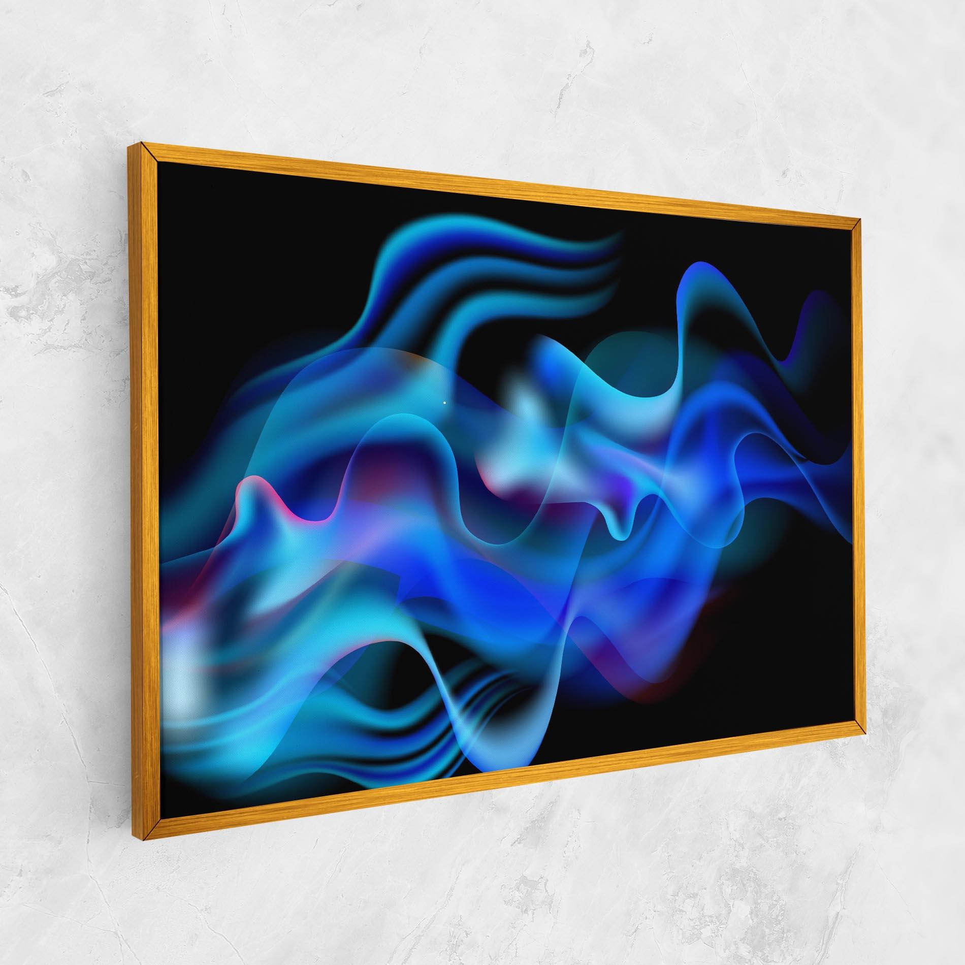 Tablou Canvas Blue Fire mockup 1