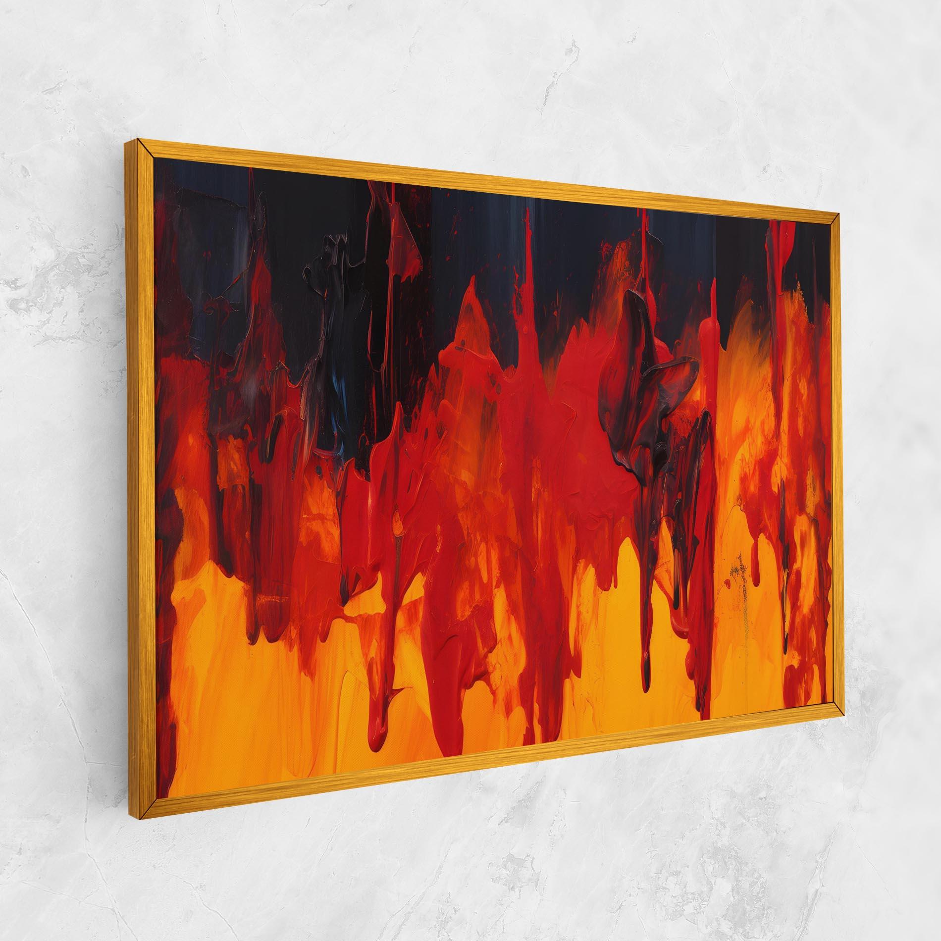 Tablou Canvas Colorful Fire Art mockup 1