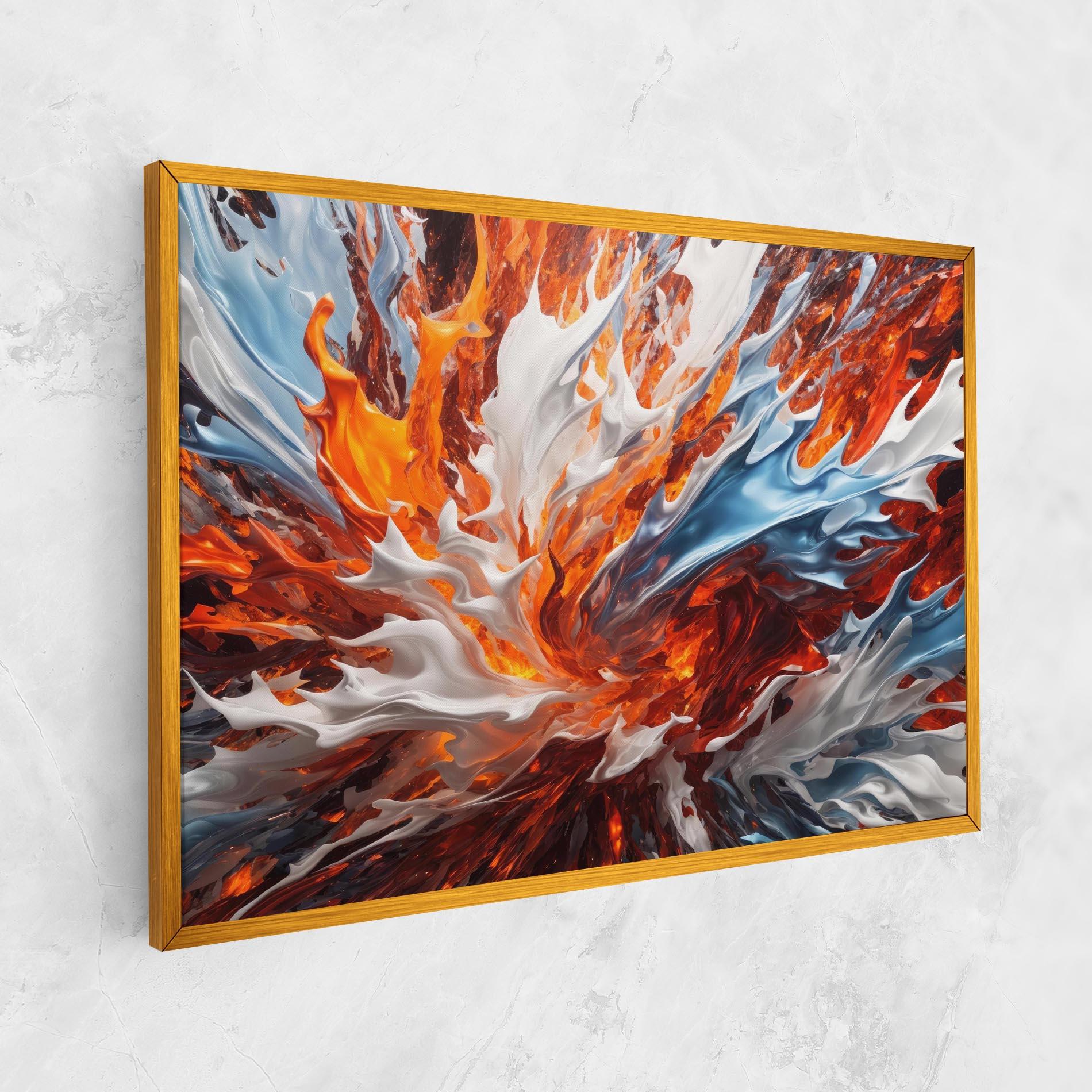 Tablou Canvas Flame Rase mockup 1