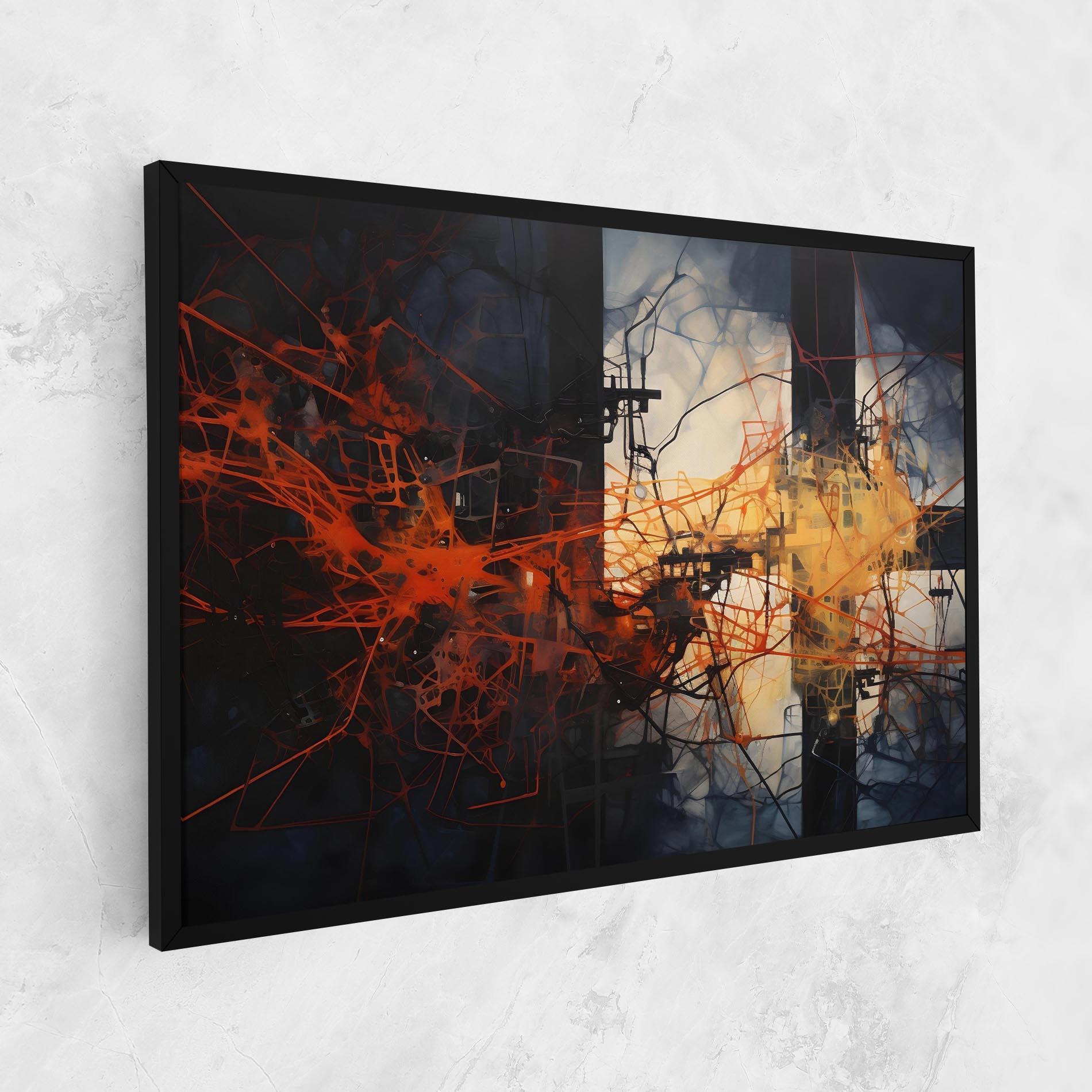 Tablou Canvas Abstract Fire Style mockup 1