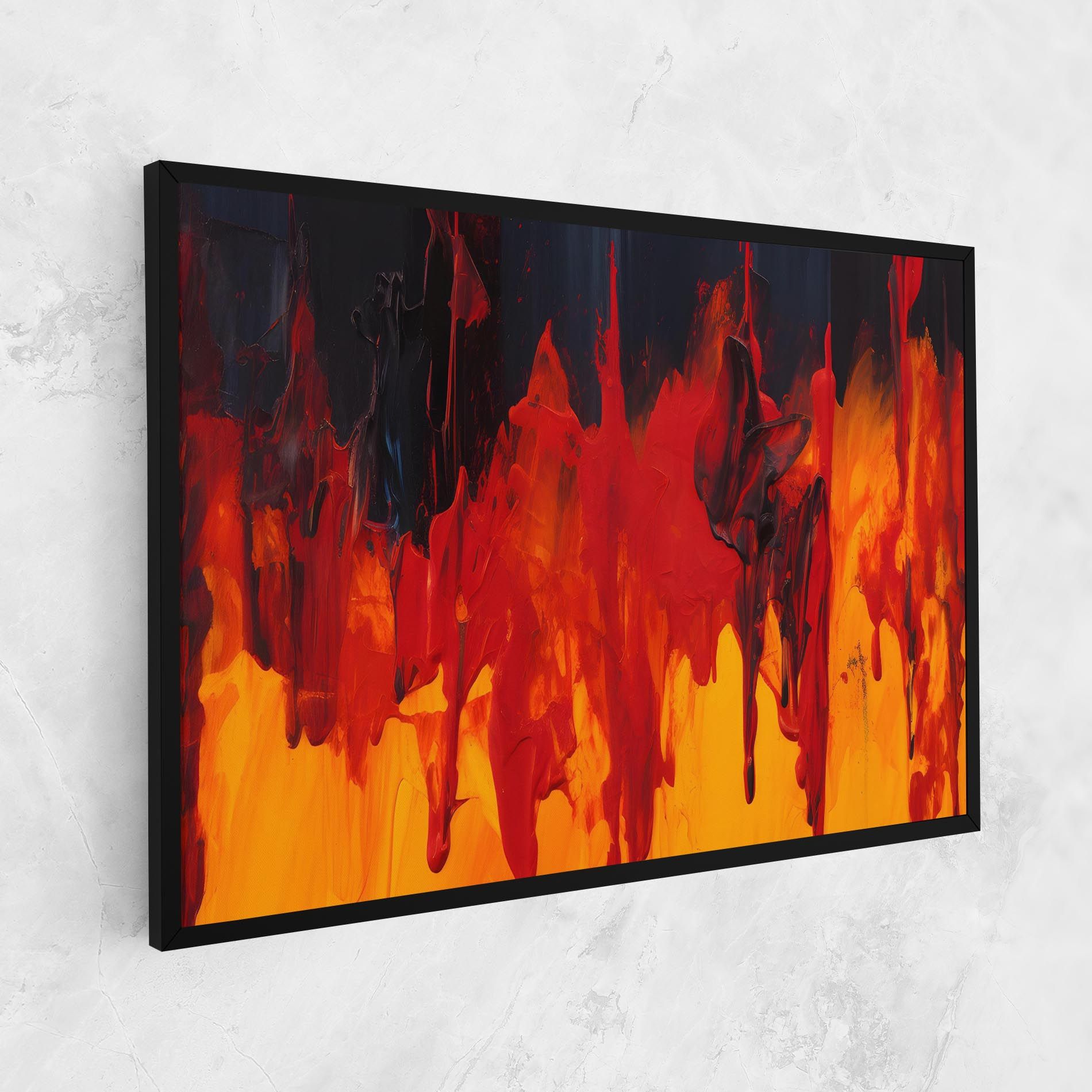 Colorful Fire Art mockup 1