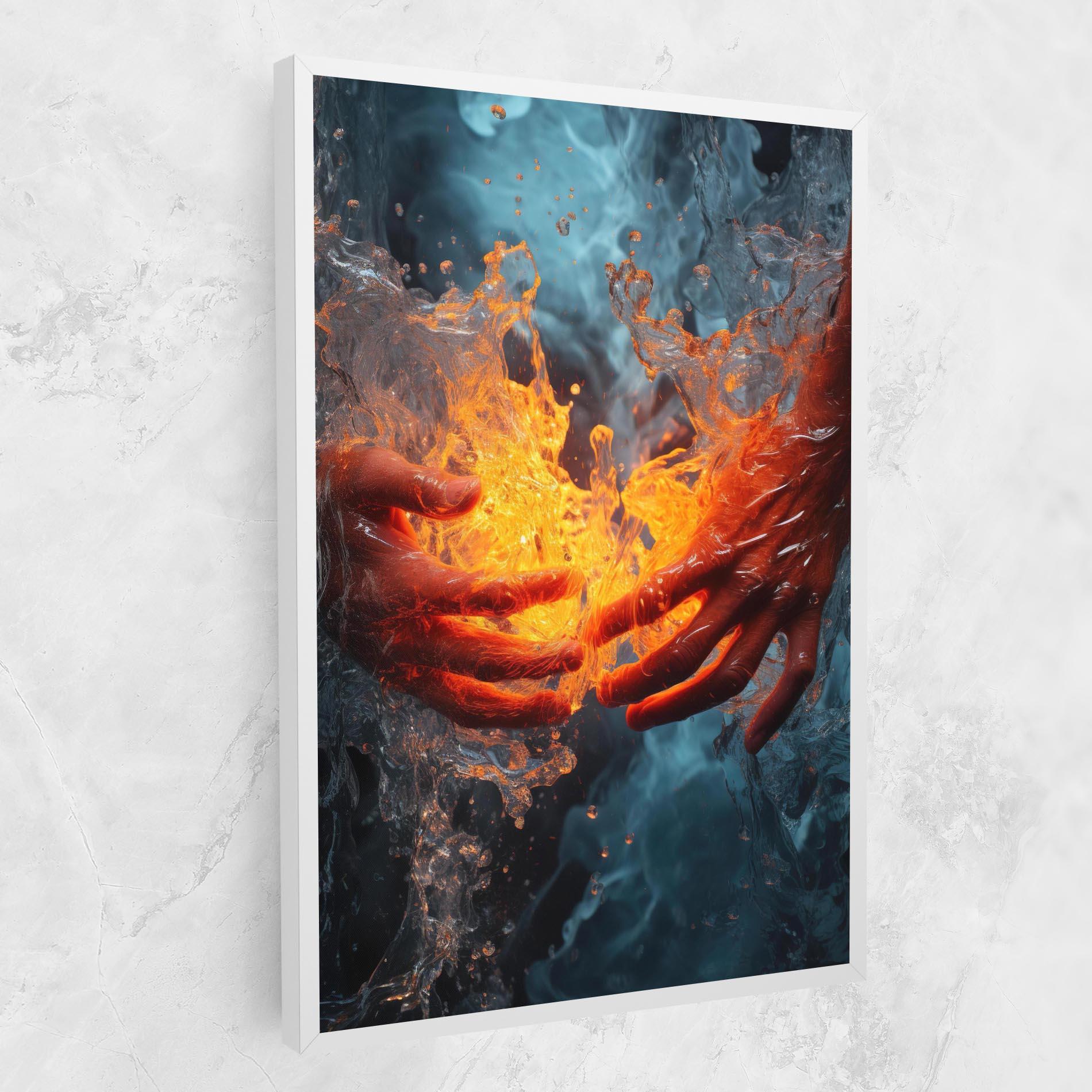 Tablou Canvas Fire Water mockup 1