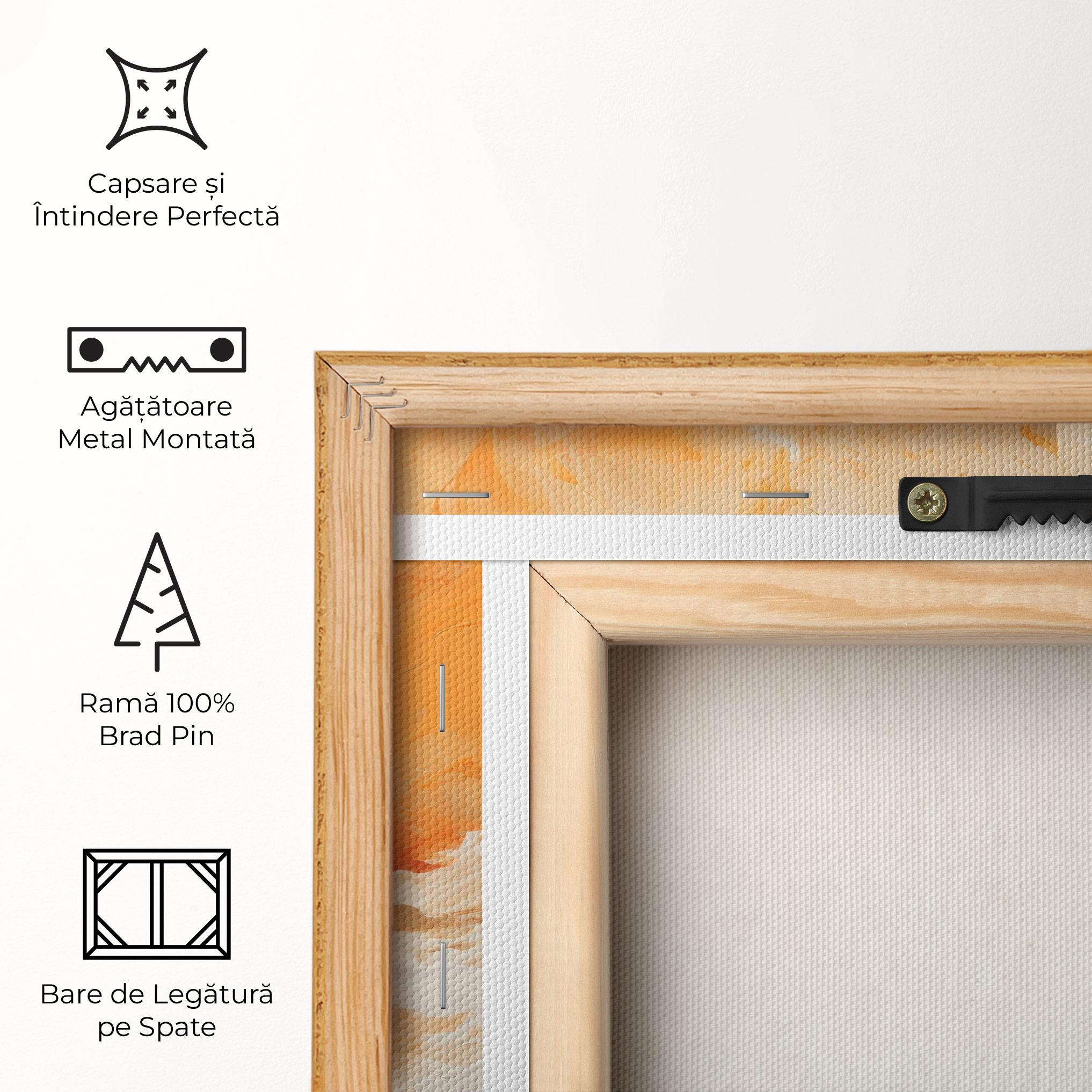 Tablou Canvas Abstract Fire Painting mockup 5