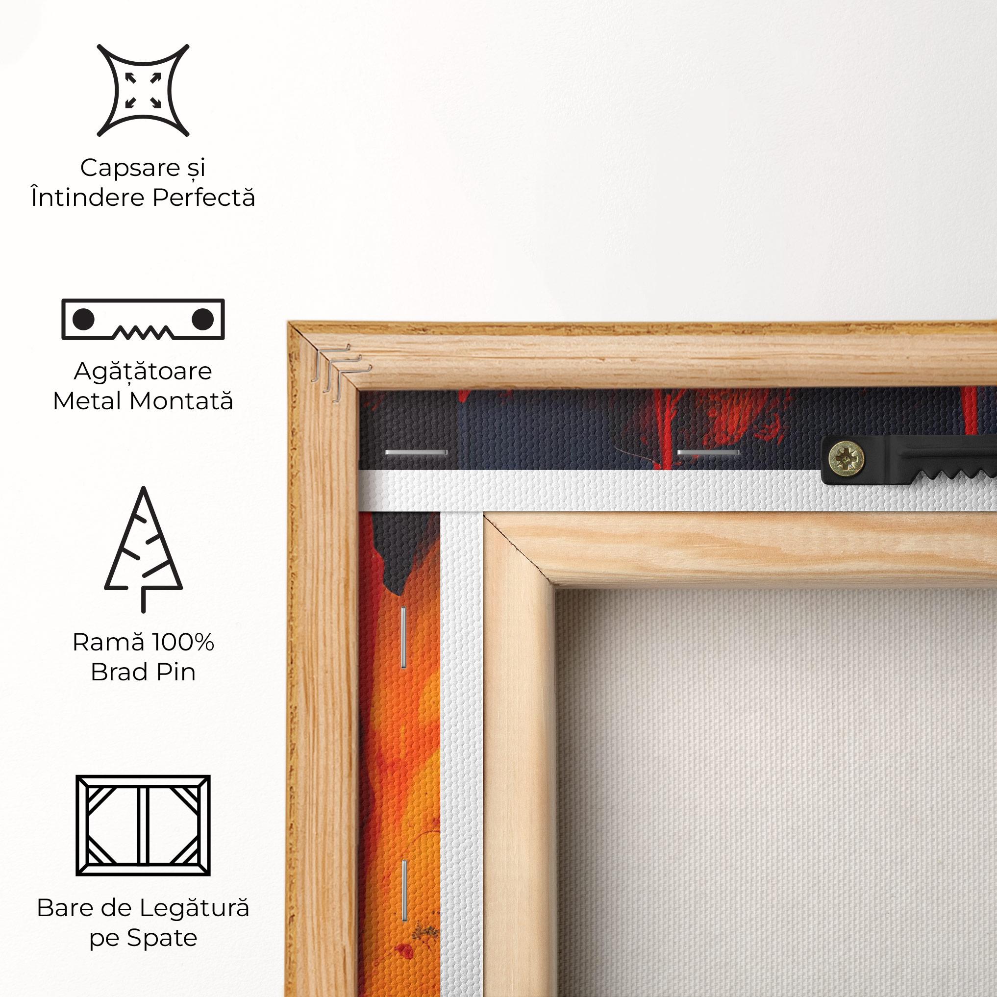 Tablou Canvas Colorful Fire Art mockup 5