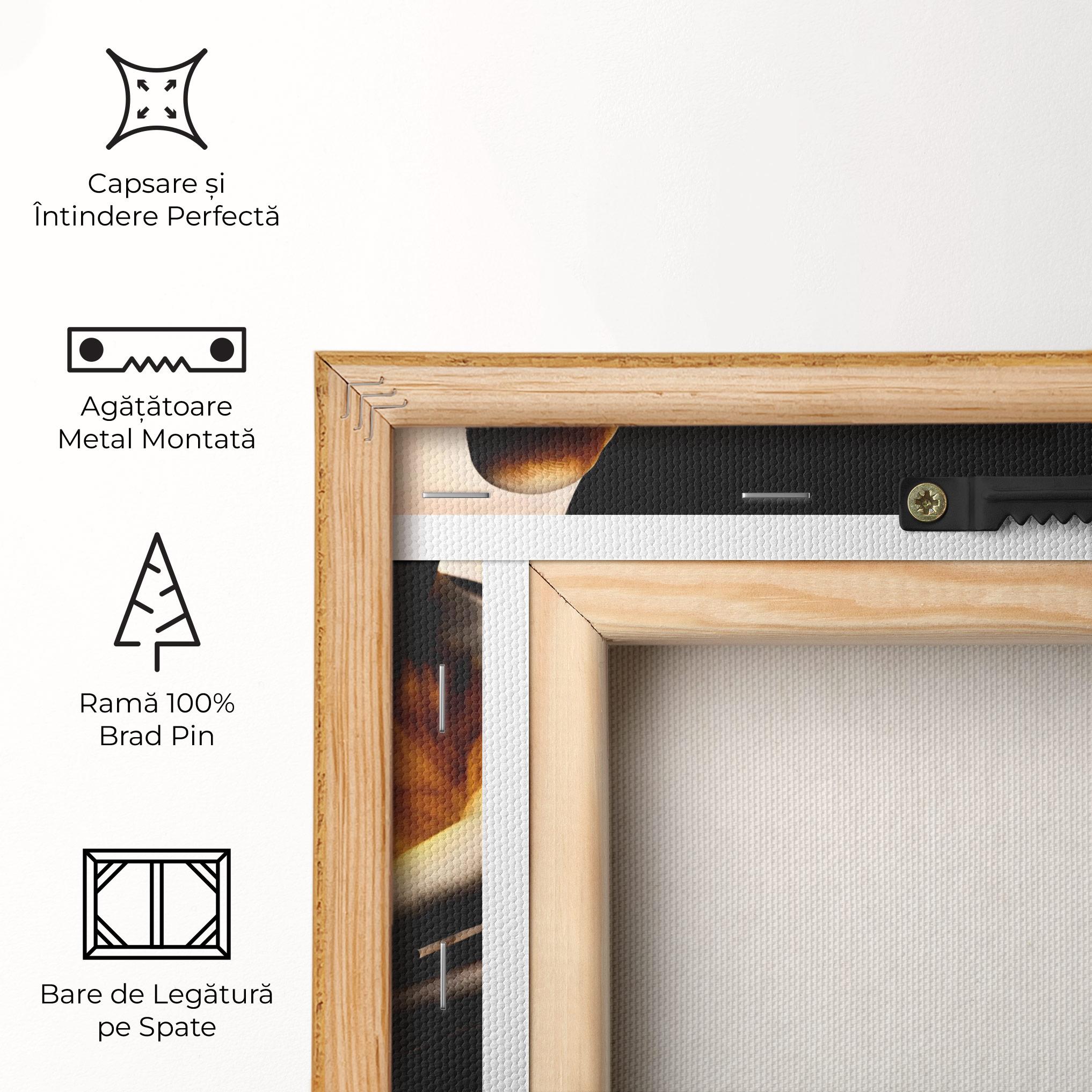 Tablou Canvas Fire Heart mockup 5