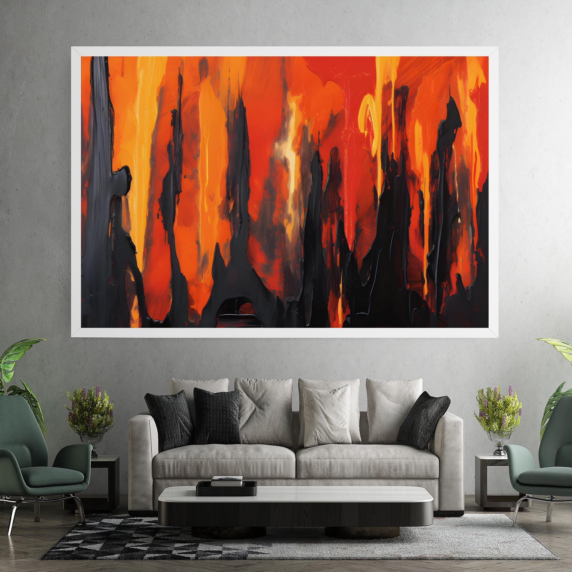 Tablou Canvas Abstract Fire Art mockup 7
