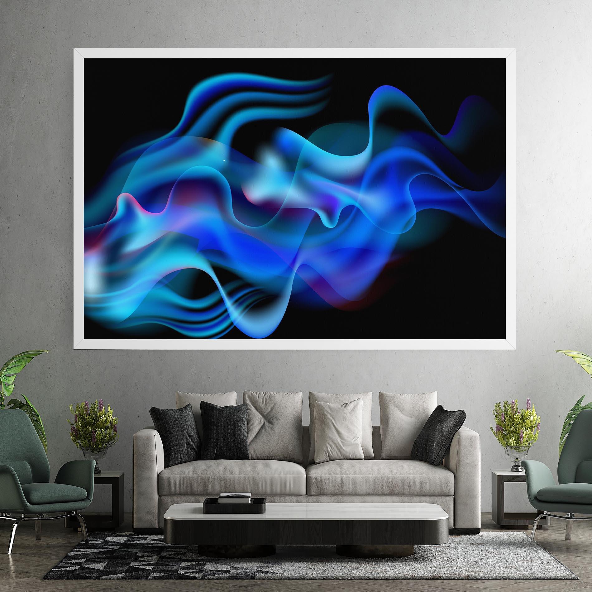 Tablou Canvas Blue Fire mockup 7