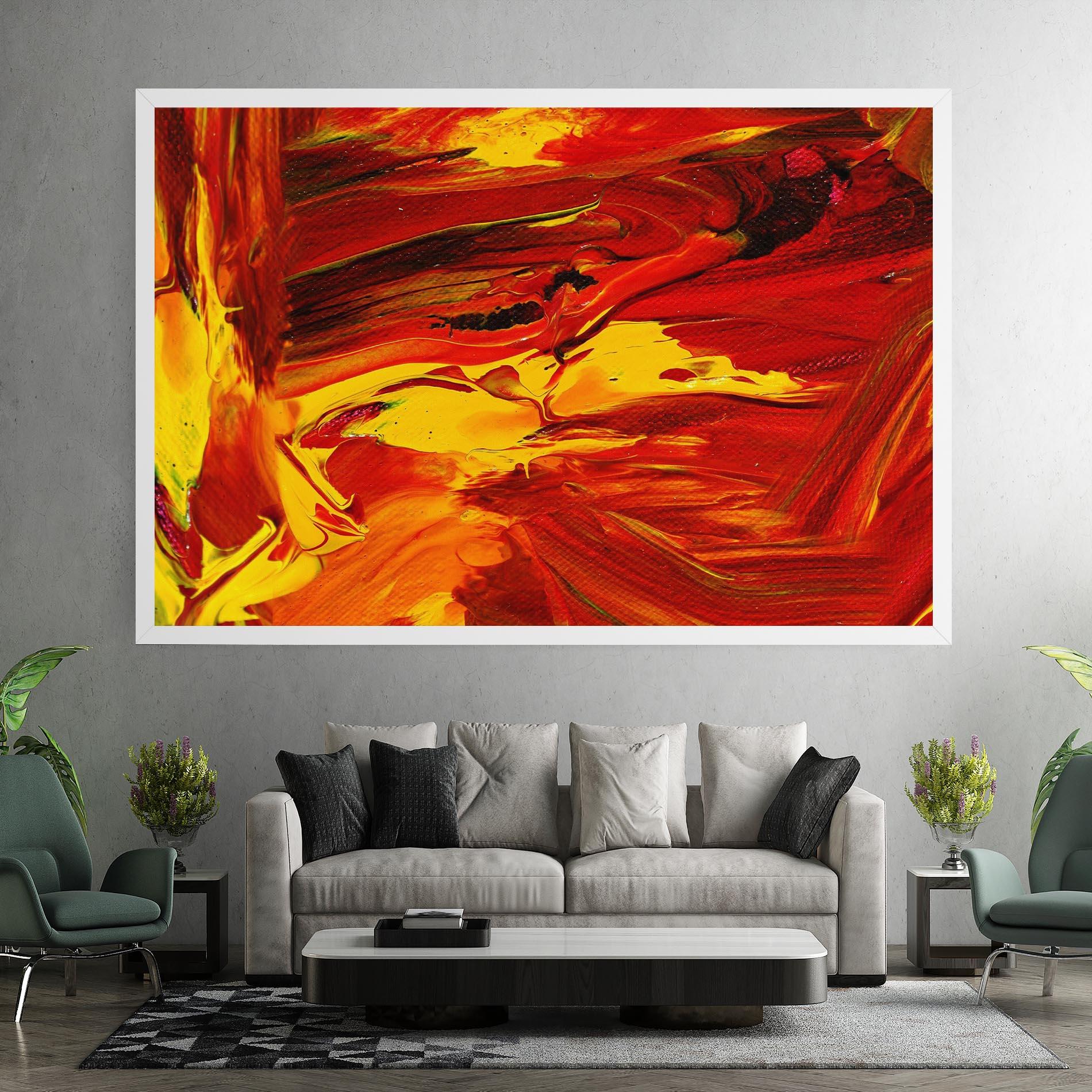 Tablou Canvas Fire Painting mockup 7