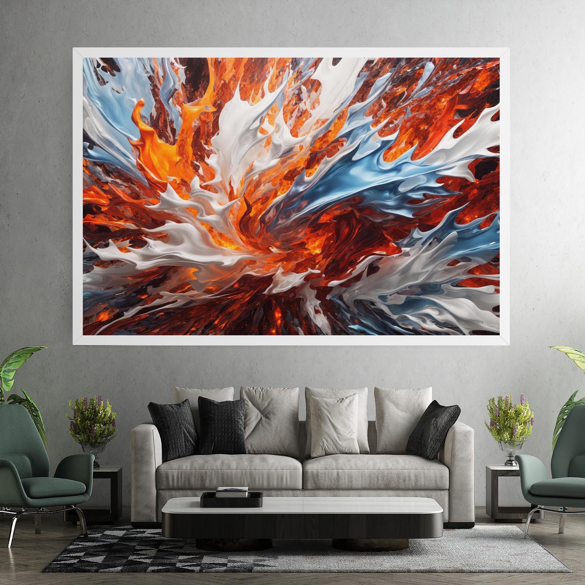 Tablou Canvas Flame Rase mockup 7