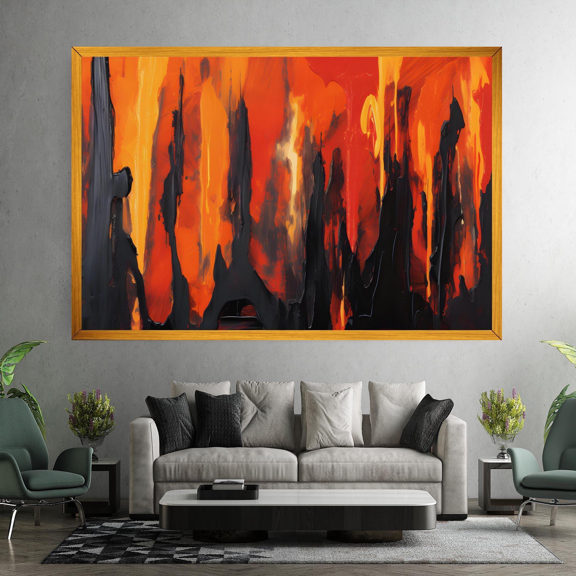 Tablou Canvas Abstract Fire Art mockup 7