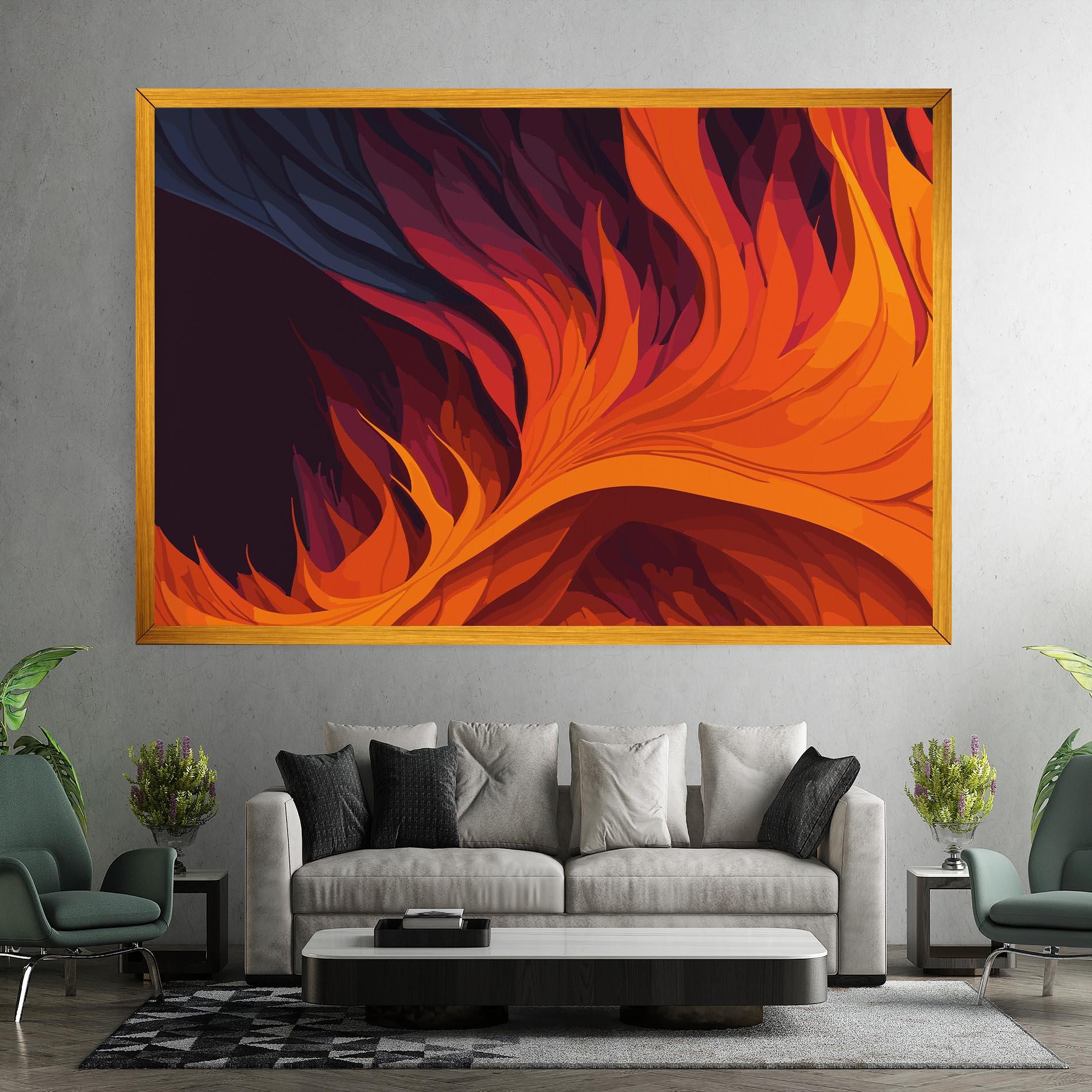Tablou Canvas Artistic Fire mockup 7