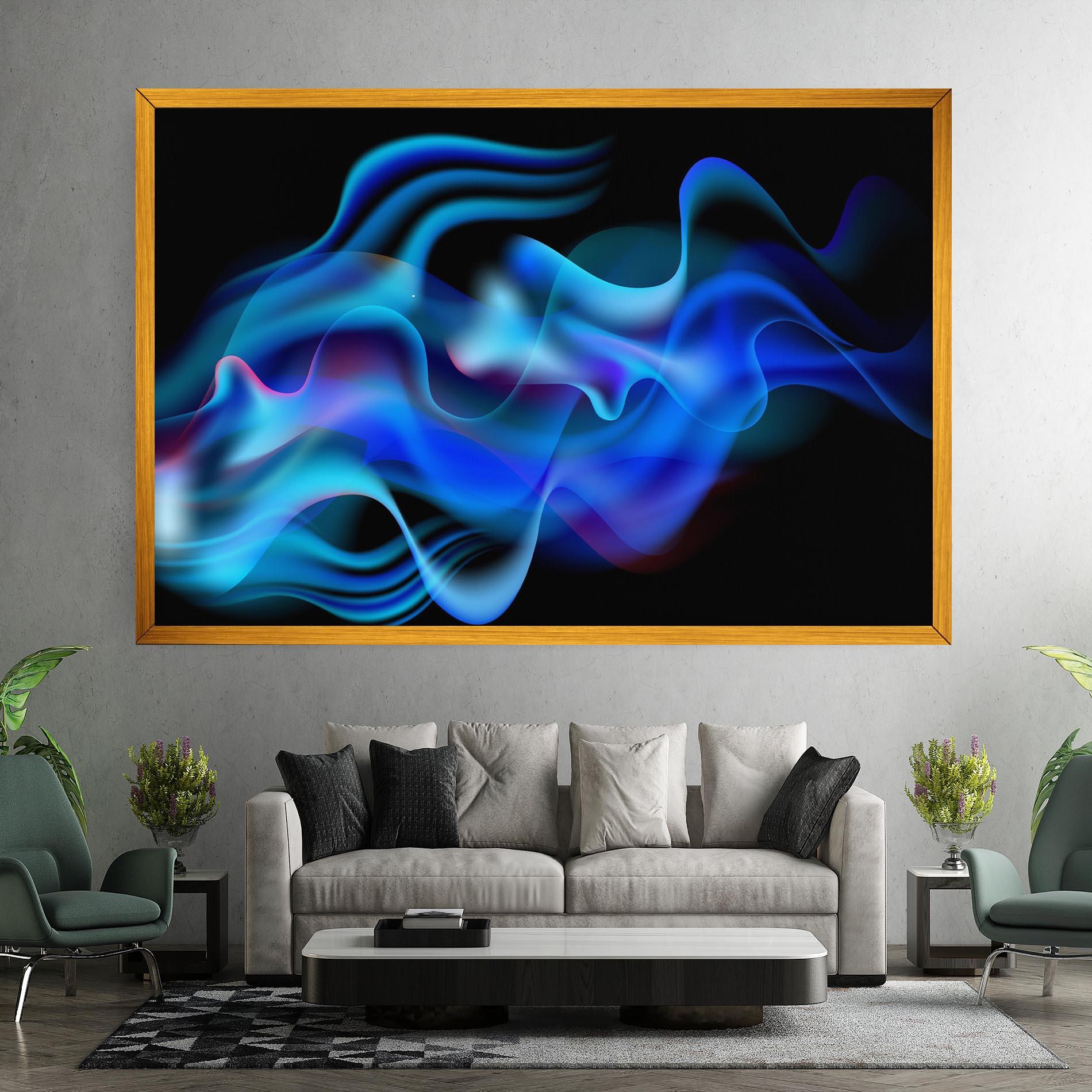 Tablou Canvas Blue Fire mockup 7