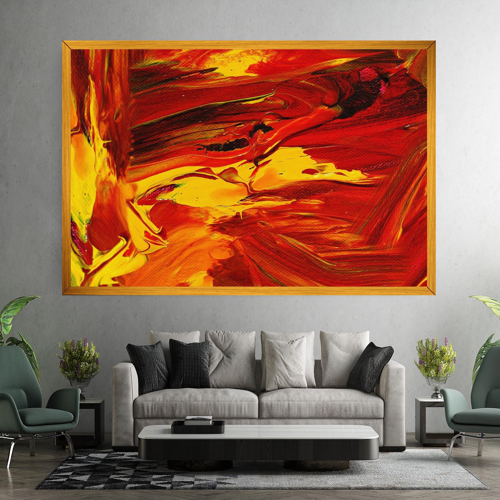 Tablou Canvas Fire Painting mockup 7