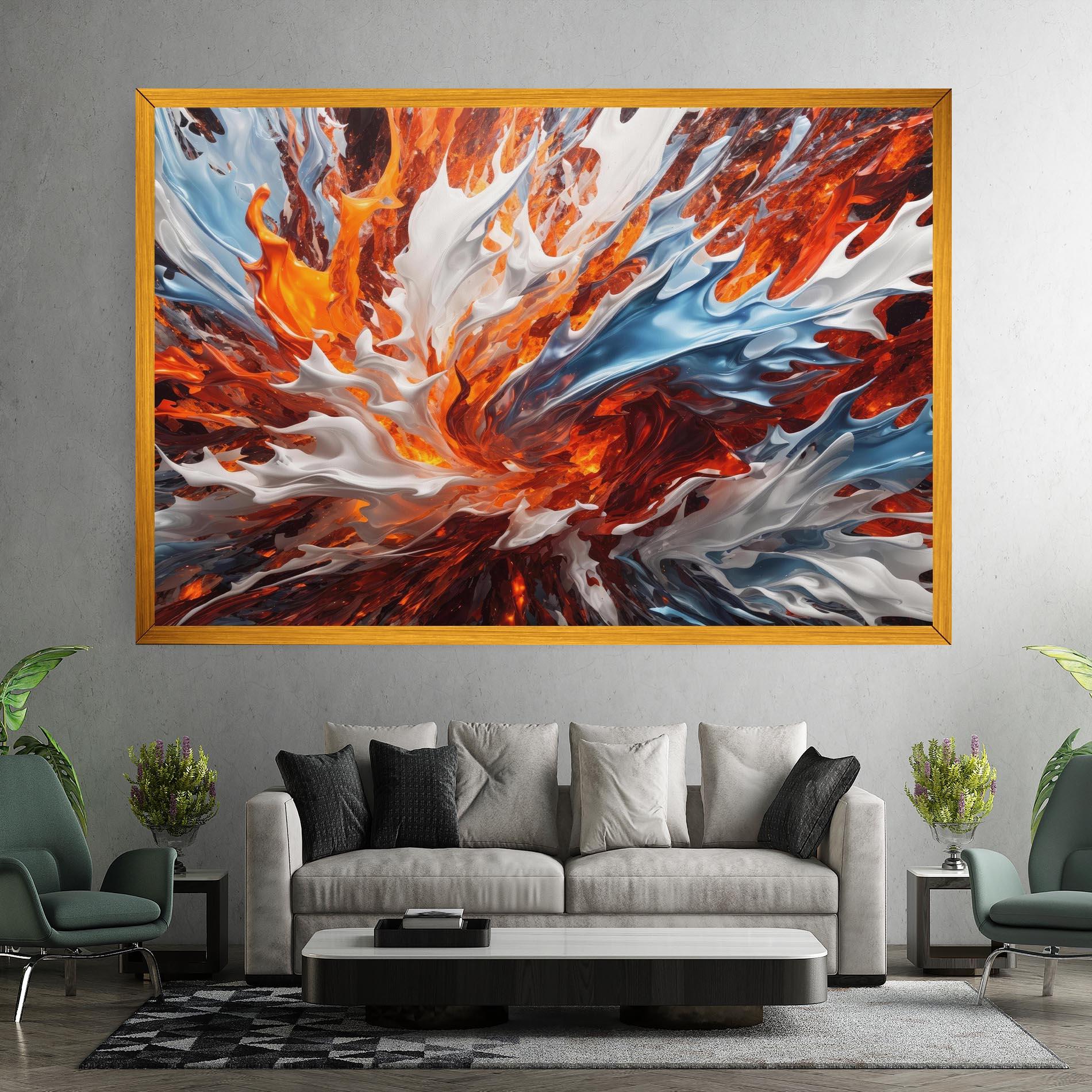 Tablou Canvas Flame Rase mockup 7