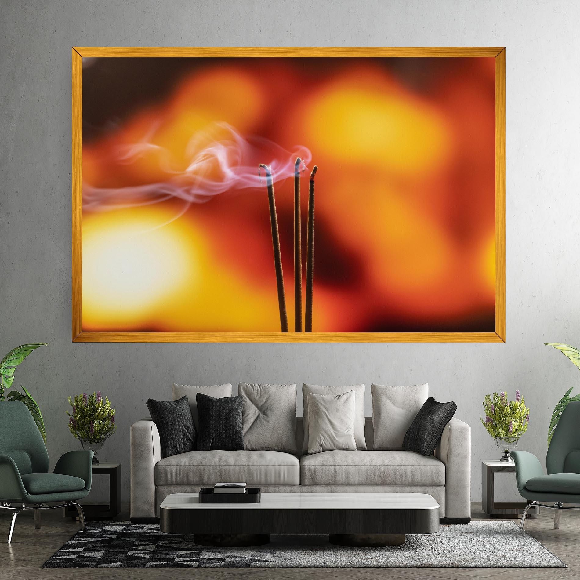 Tablou Canvas Sticks Burning mockup 7