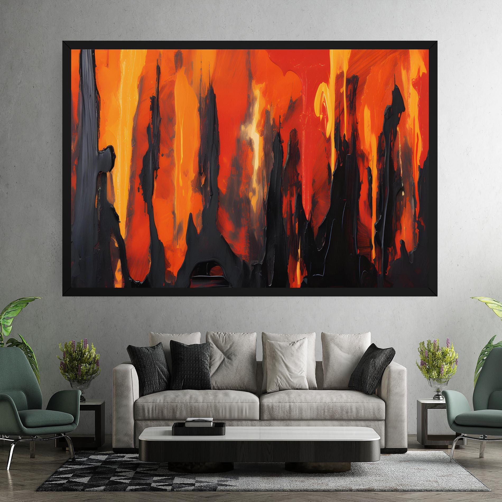 Tablou Canvas Abstract Fire Art mockup 7