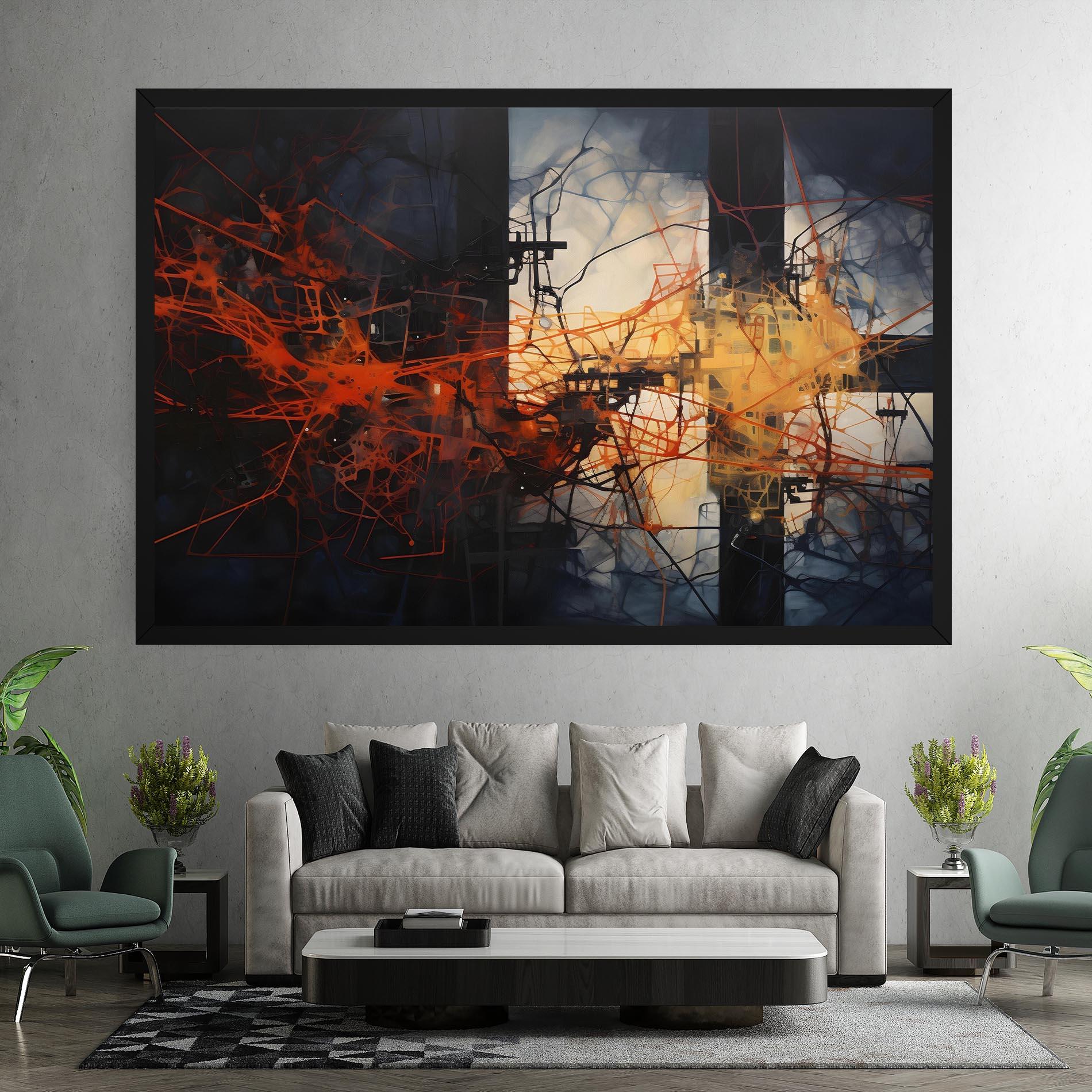 Tablou Canvas Abstract Fire Style mockup 7